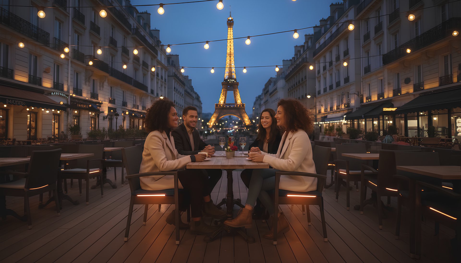 an abstract photo of a curved building with a blue sky in the background
