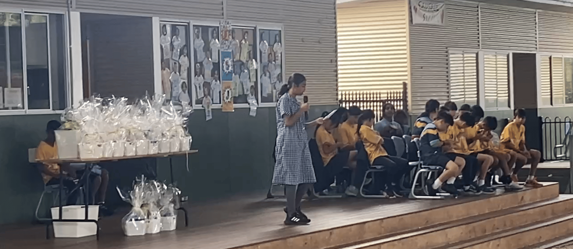 woman wearing yellow long-sleeved dress under white clouds and blue sky during daytime