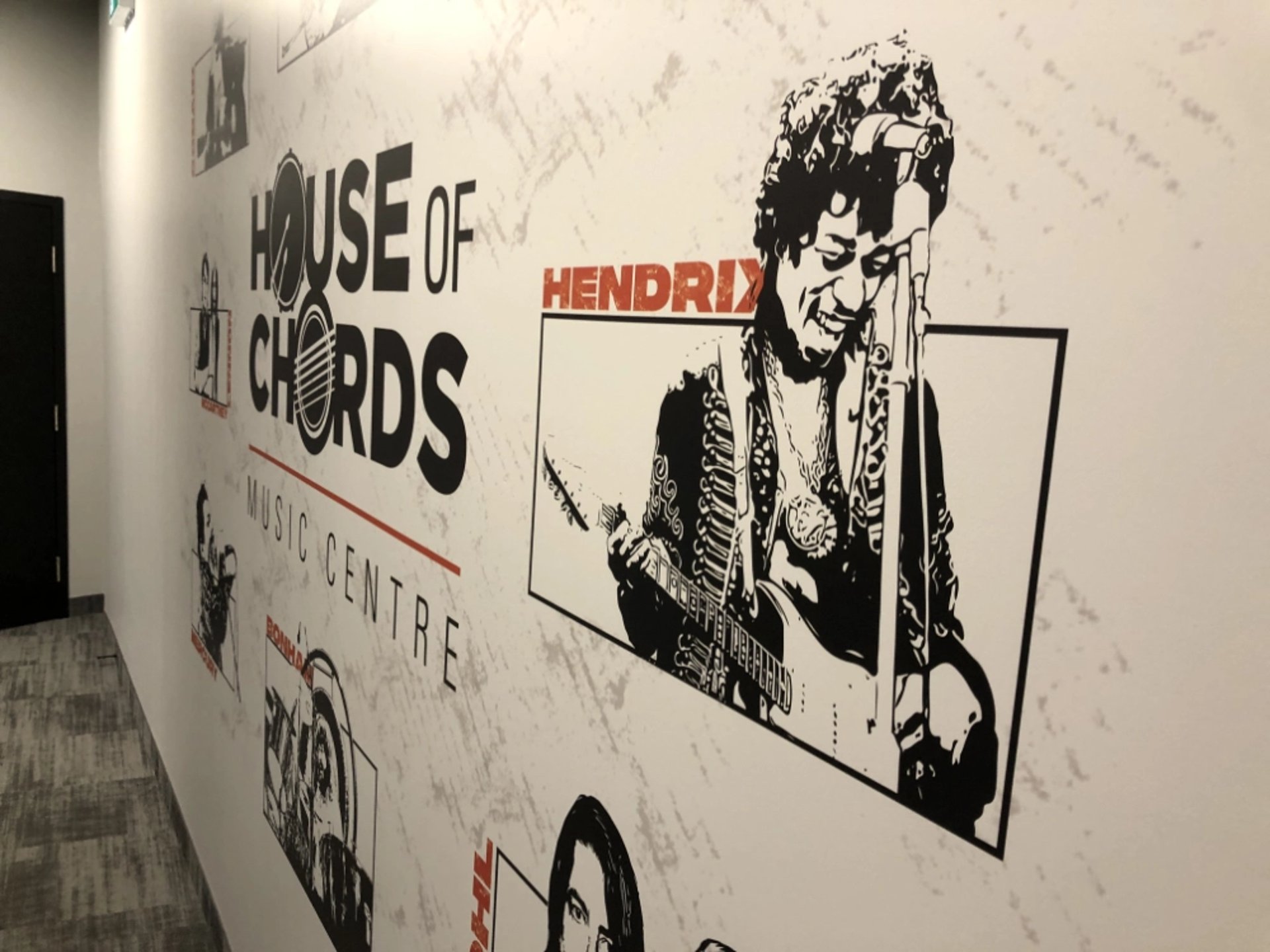 Music center UV ink wall print mural