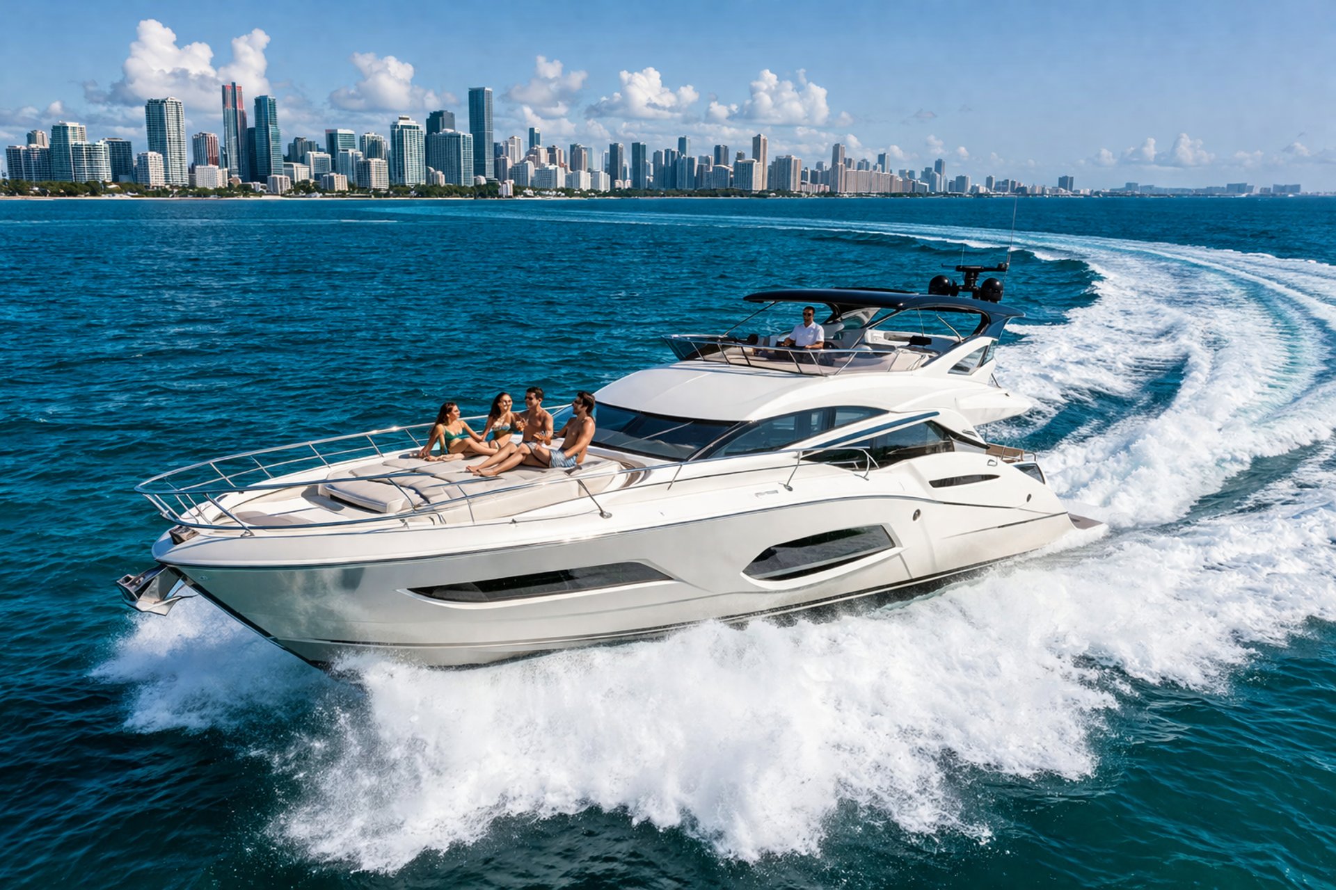 ontact for luxury yacht rental in Miami with private charter booking and premium service