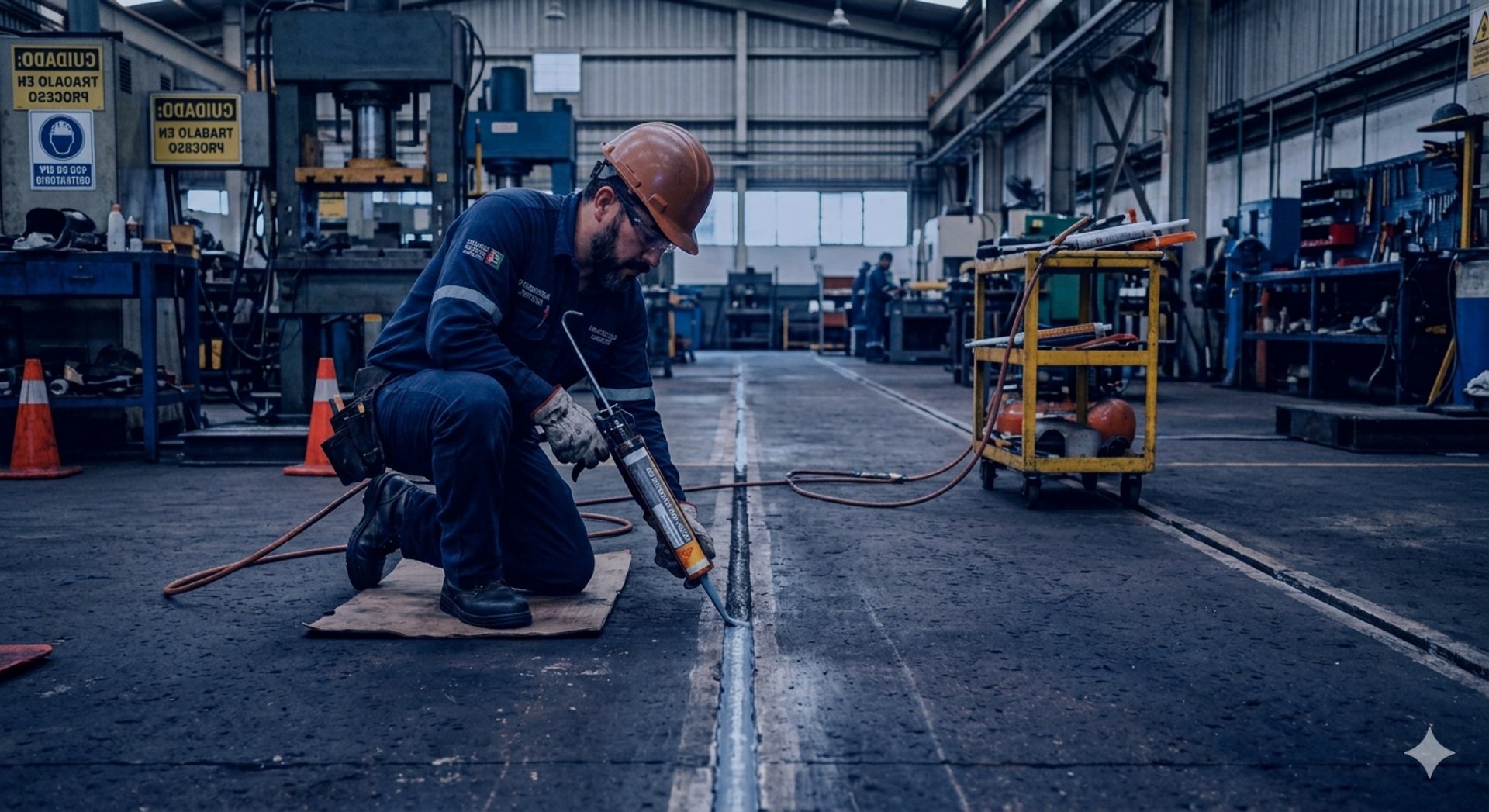 man walking on construction site