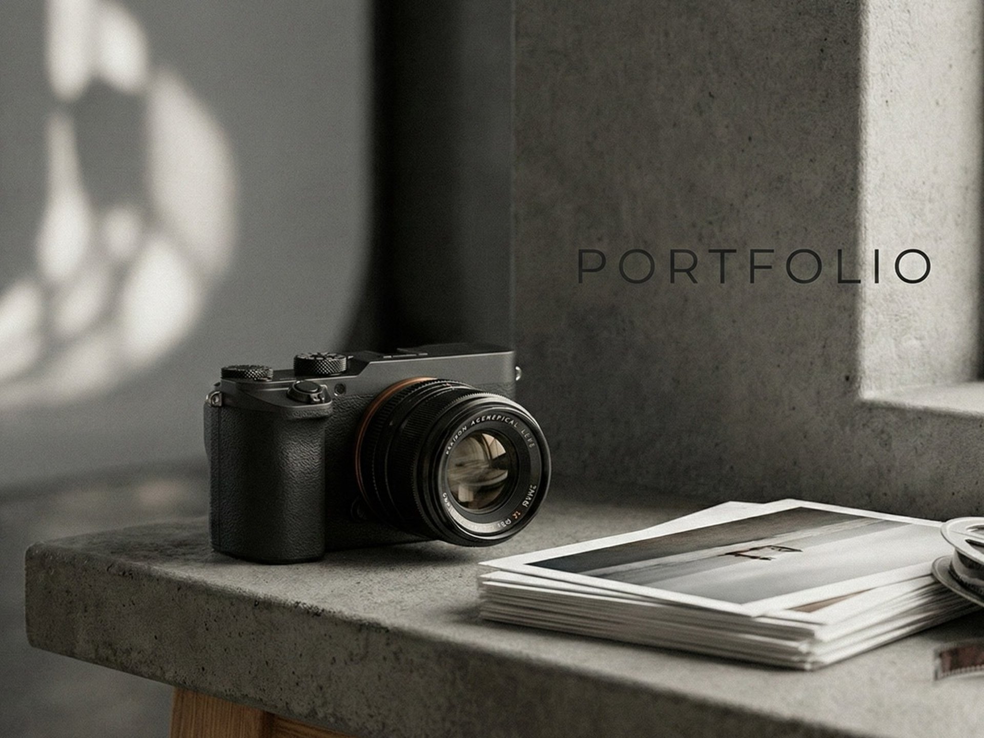 an abstract photo of a curved building with a blue sky in the background