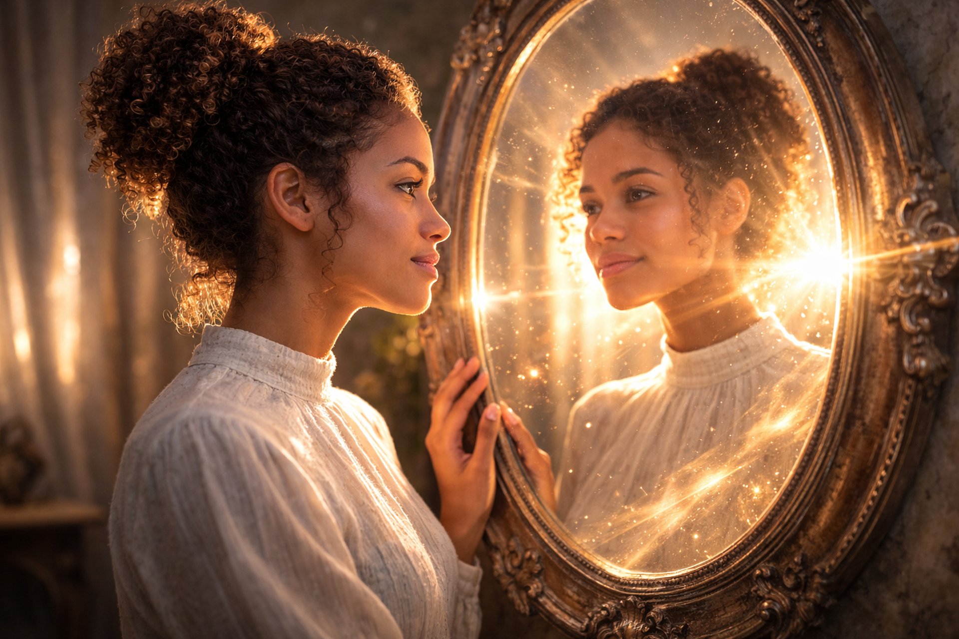 closeup photography of woman wearing floral skirt holding red gas lantern at brown grass field