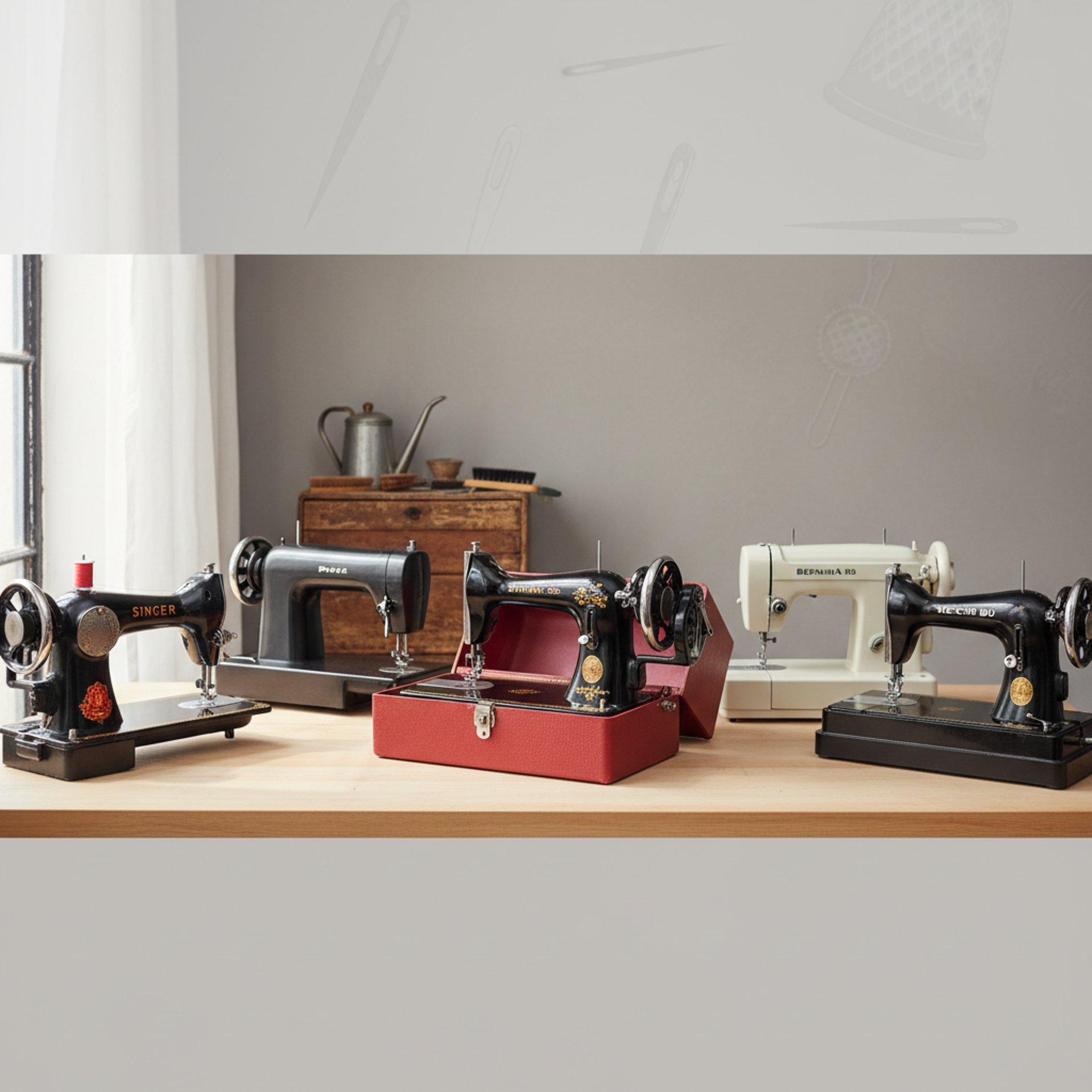 Plethora of vintage sewing machines