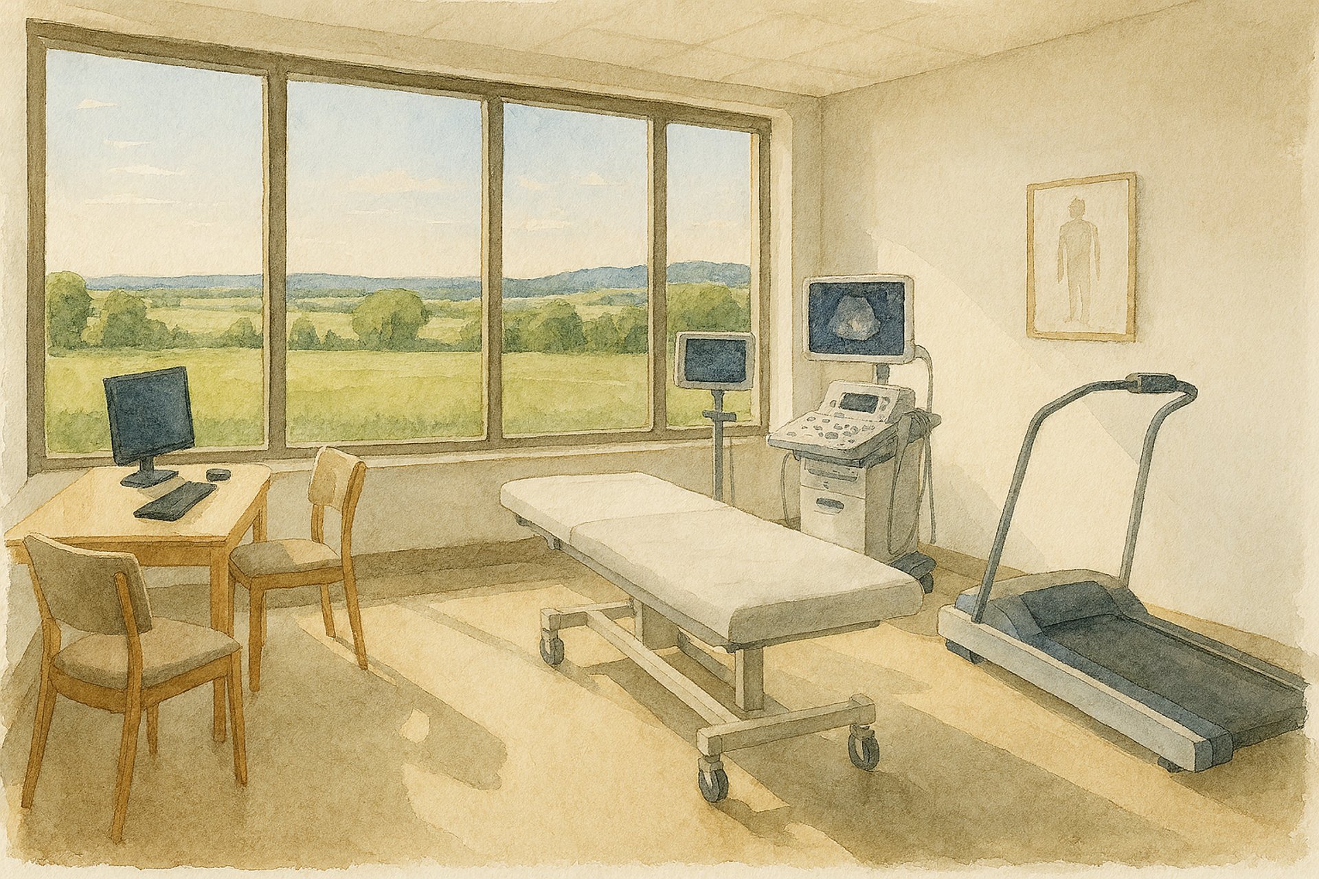 person sitting while using laptop computer and green stethoscope near