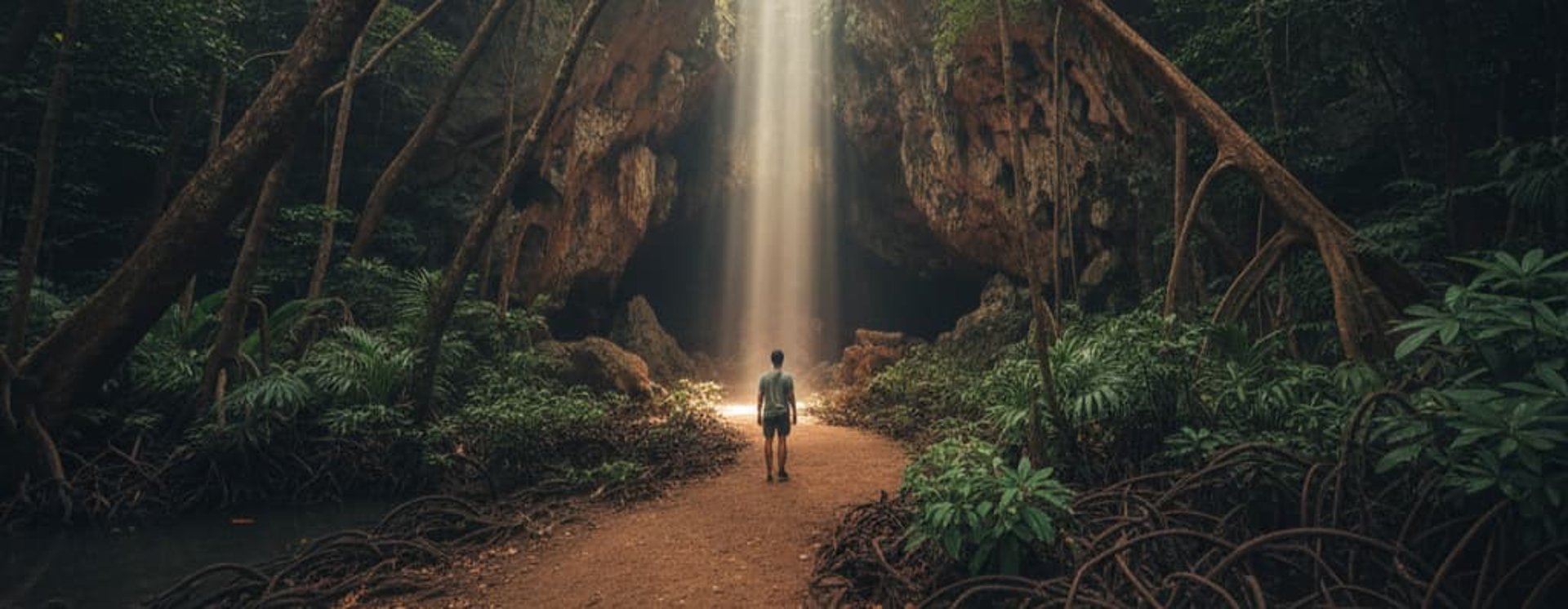 Andaman trip details - Soulful path through lush tropical mangroves leading to the radiant Baratang limestone caves