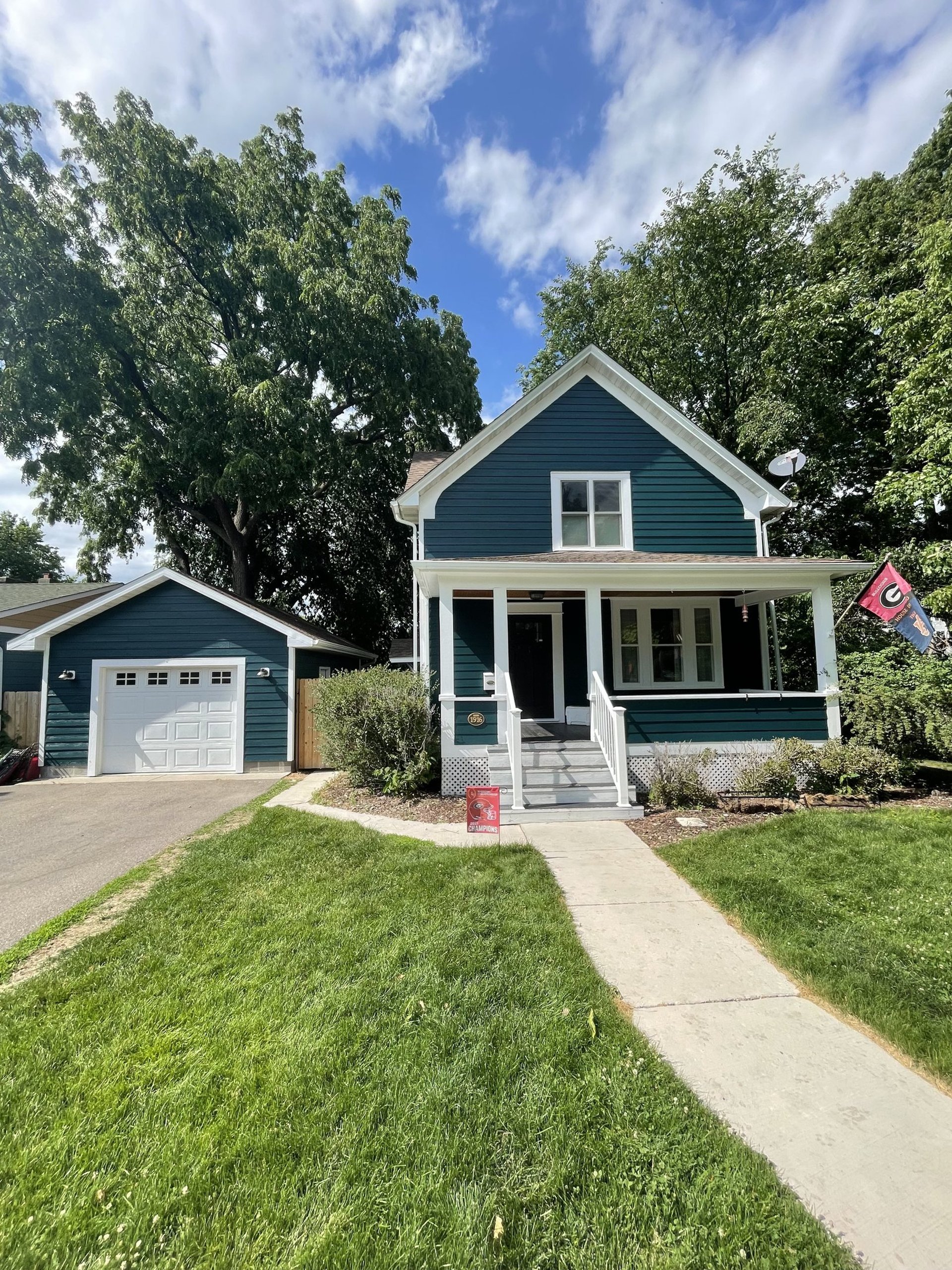 exterior painting project on minnesota home