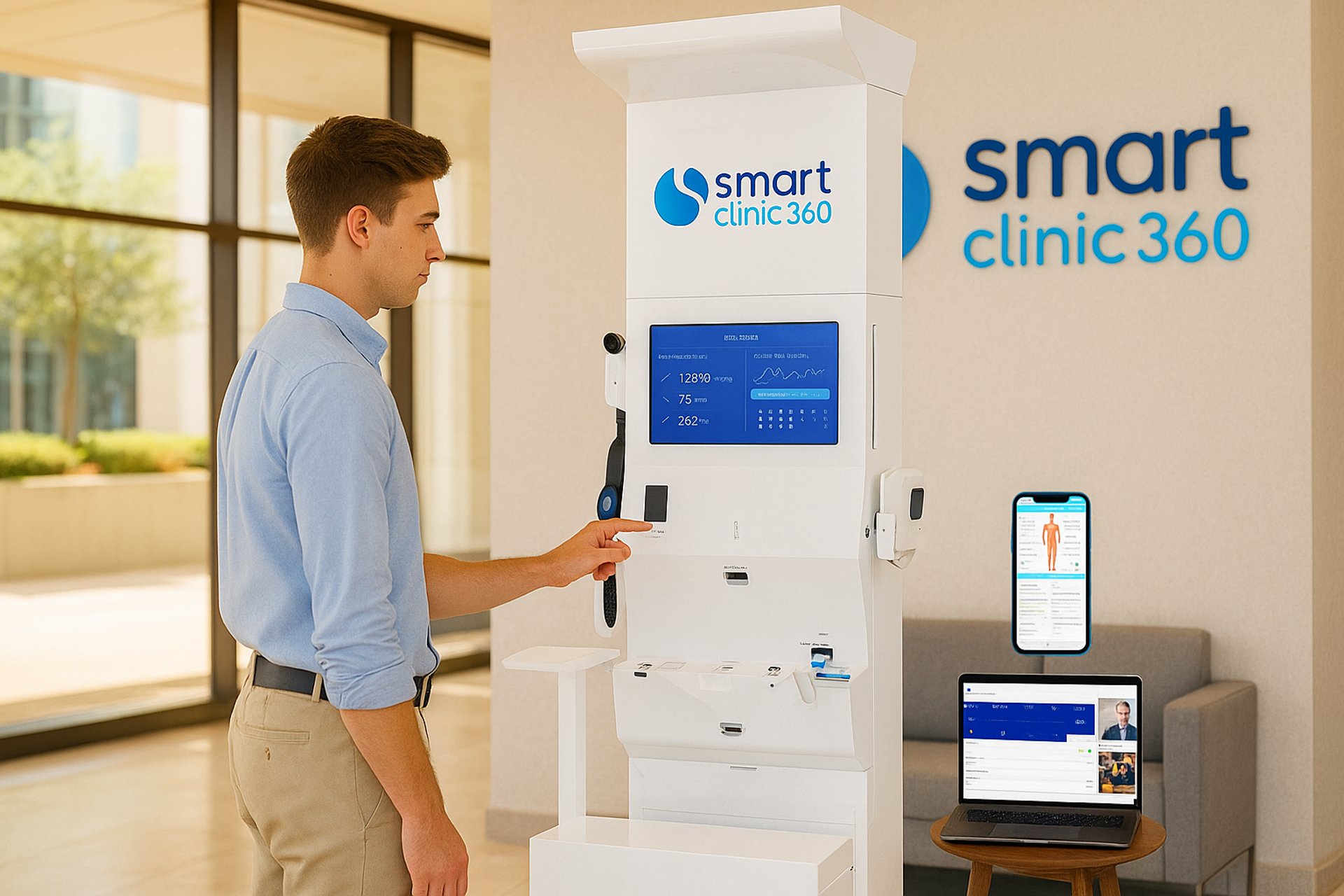 an abstract photo of a curved building with a blue sky in the background