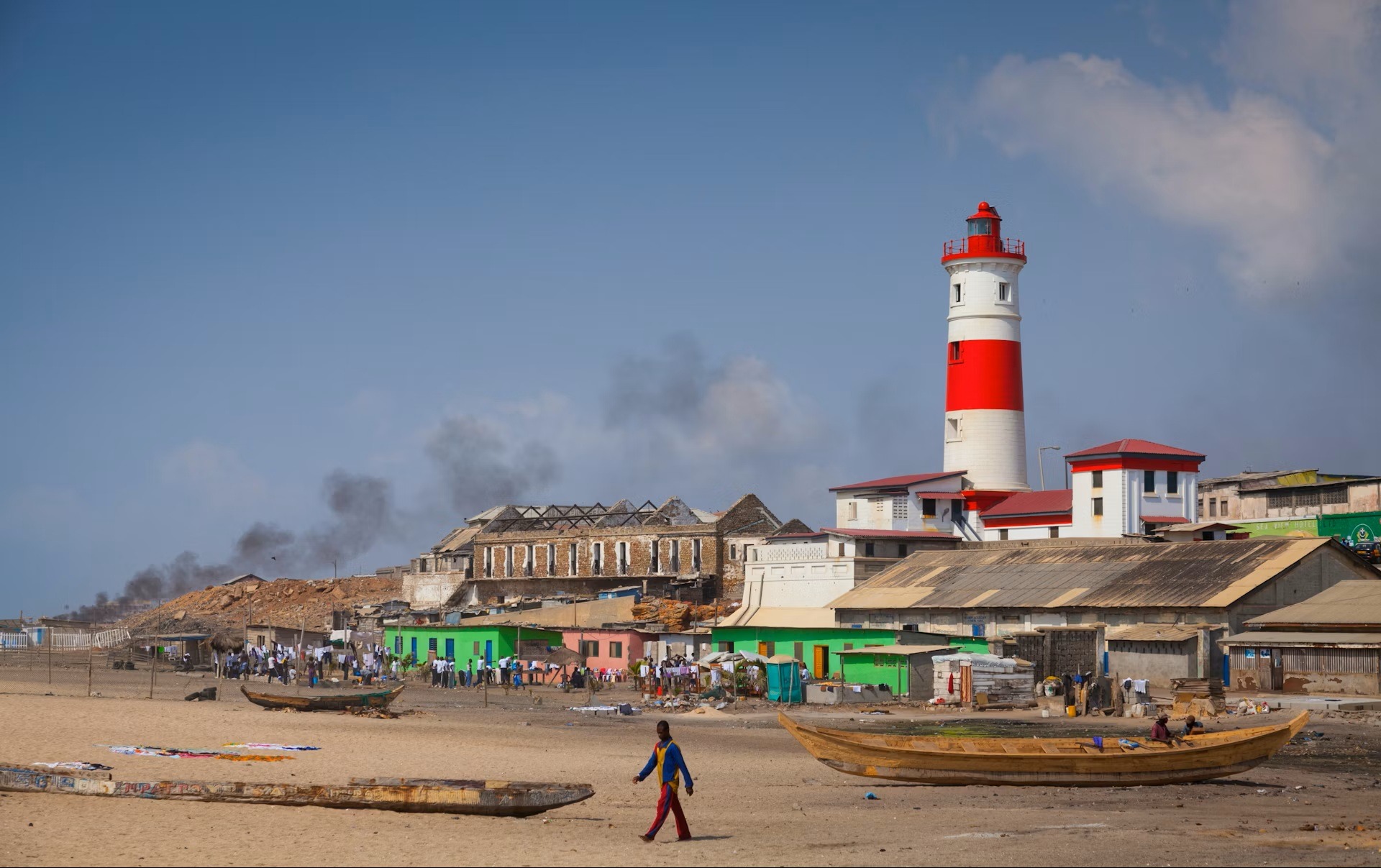 aerial photography of people on beach