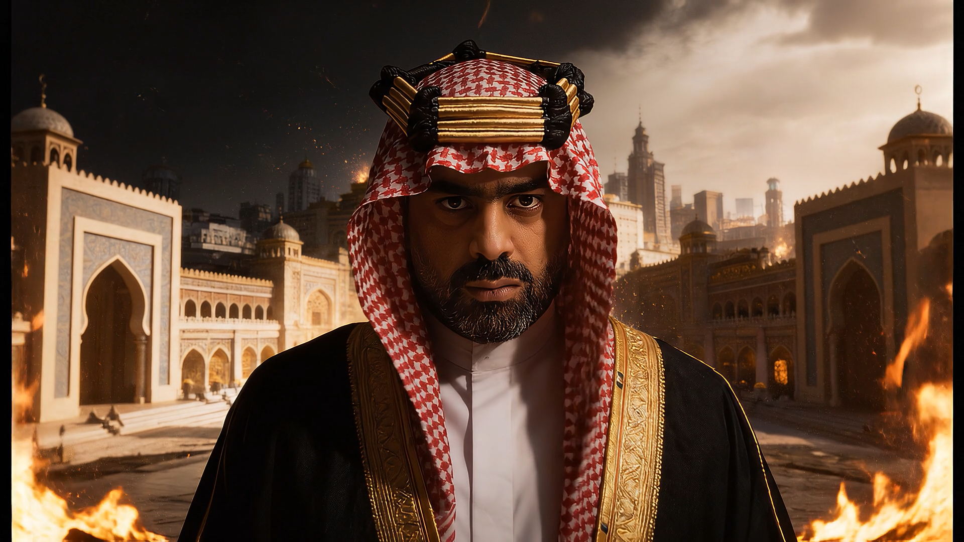 an abstract photo of a curved building with a blue sky in the background