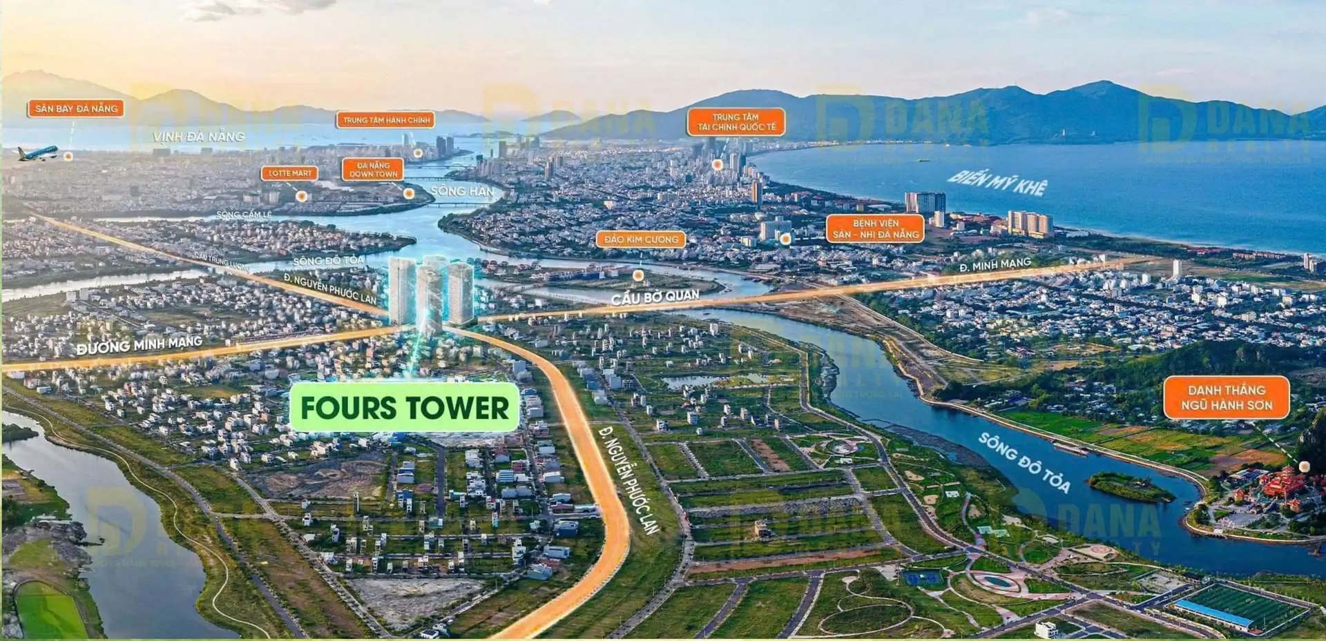 VỊ TRÍ THỰC TẾ DỰ ÁN SUN FOURS TOWER