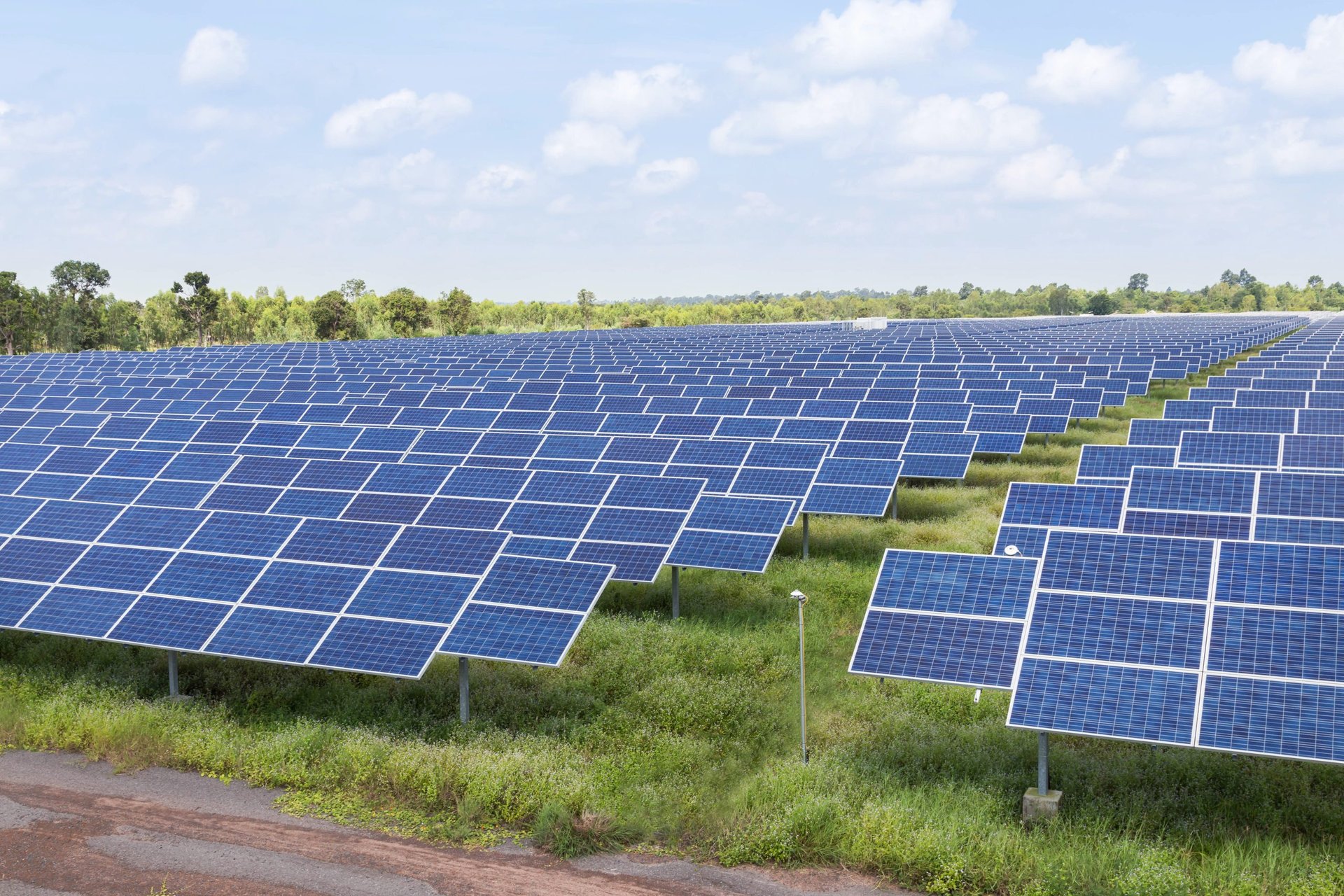 blue solar panel