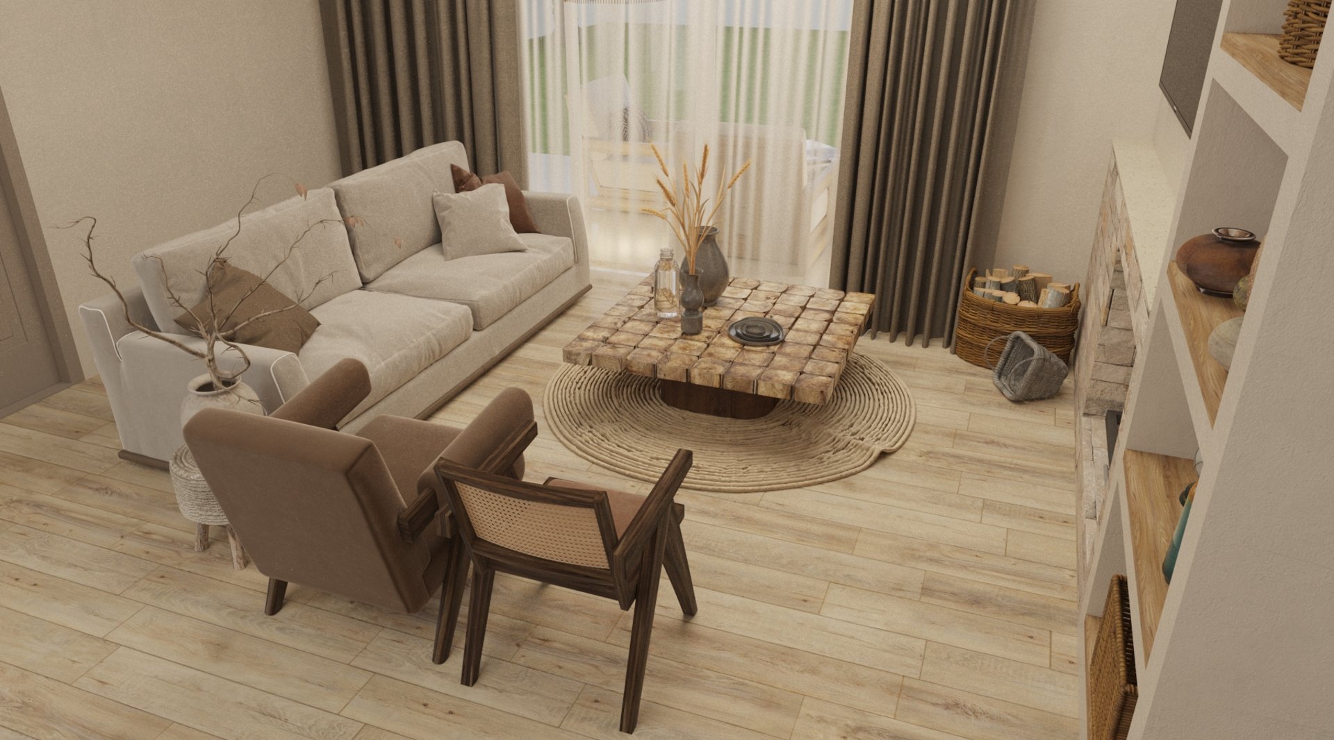 an abstract photo of a curved building with a blue sky in the background