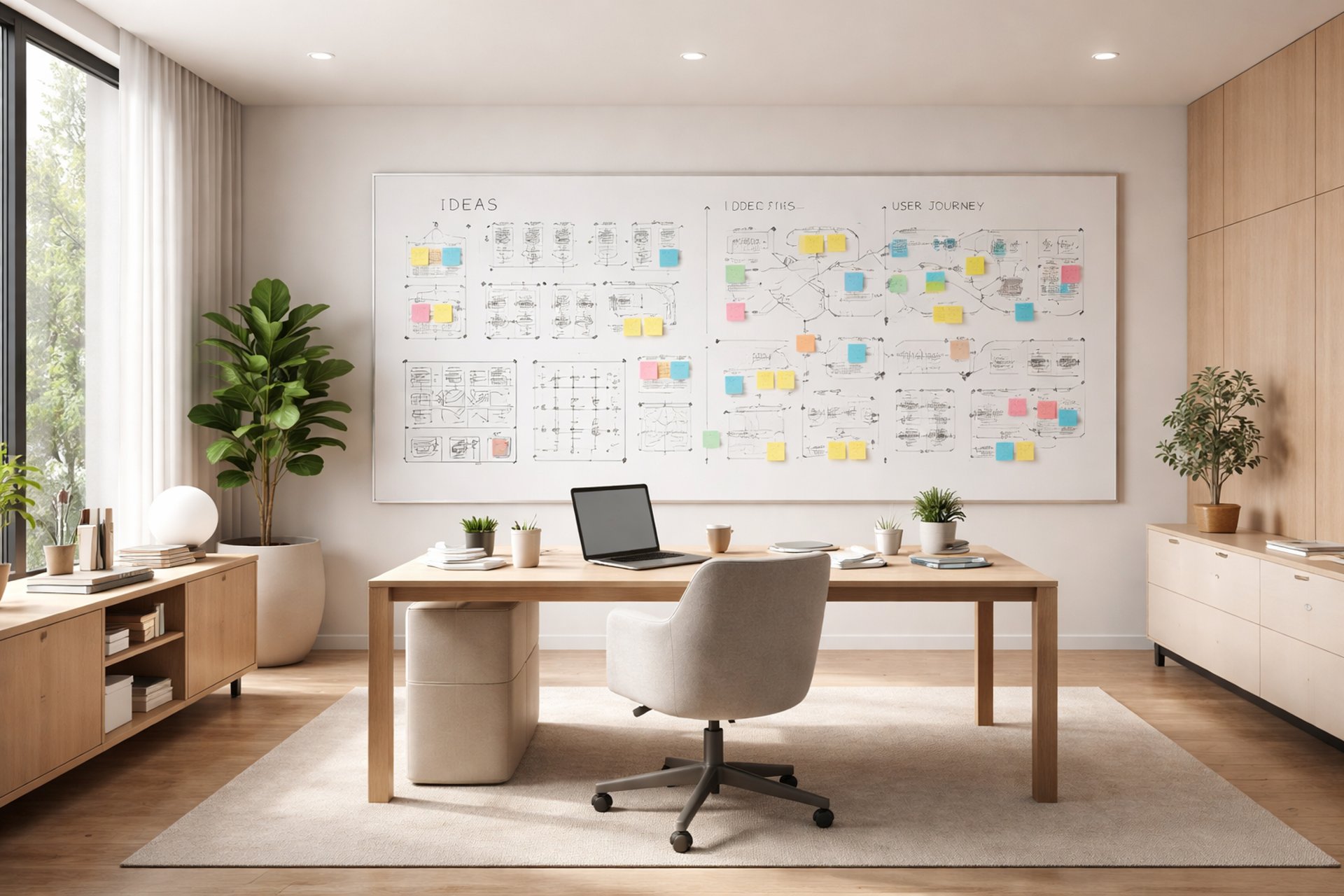 an abstract photo of a curved building with a blue sky in the background