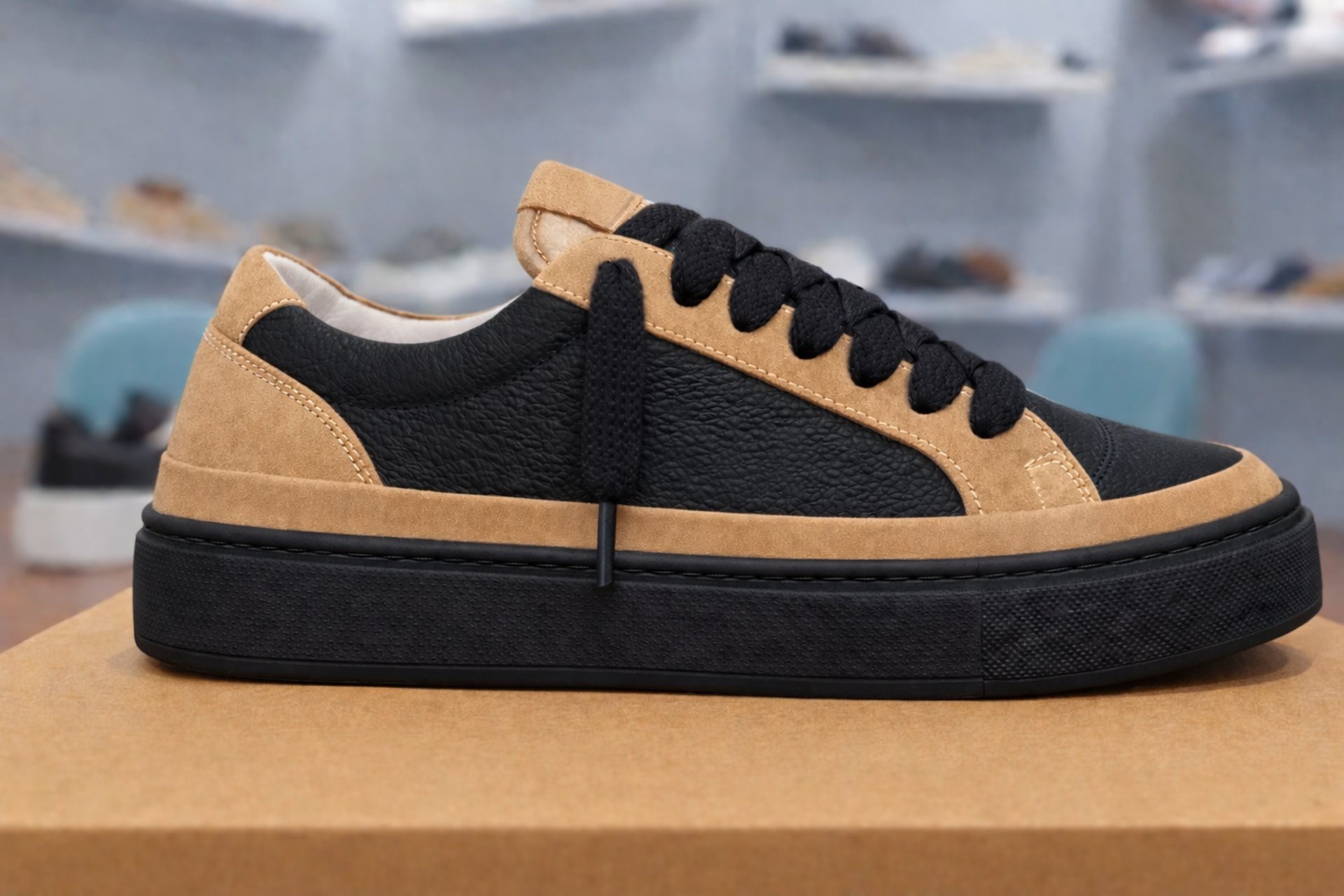 person wearing grey knit sweater