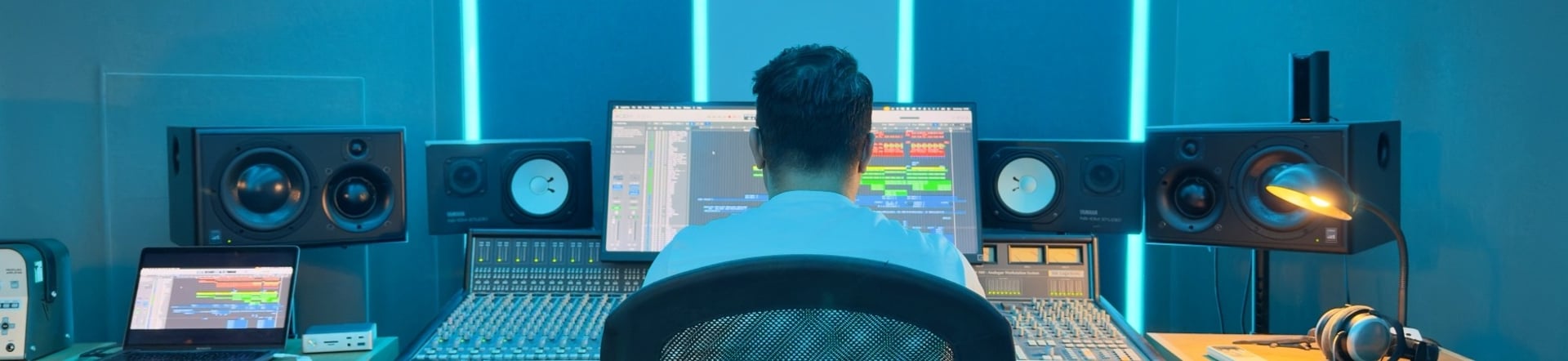 black blue and yellow textile