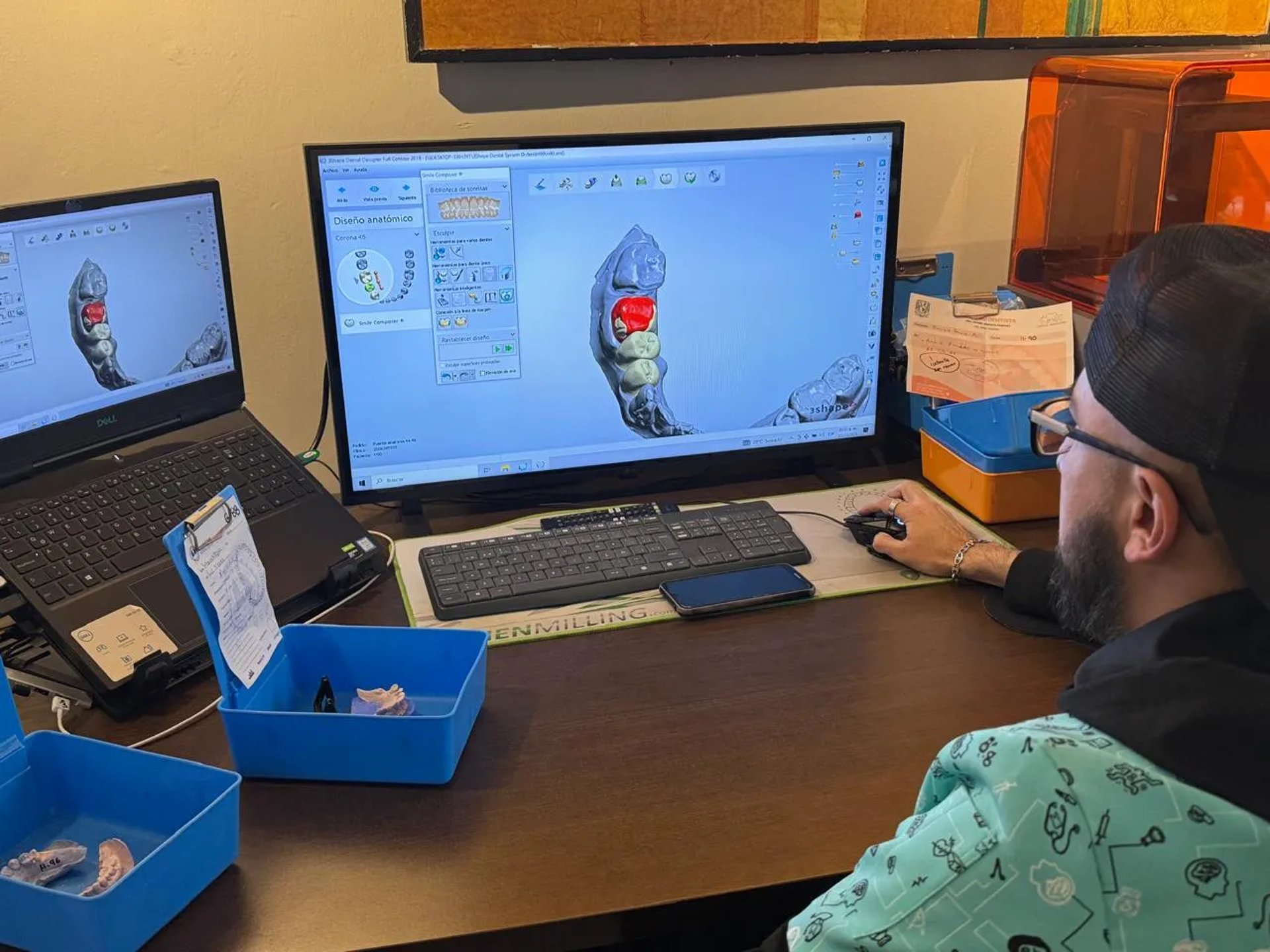 black and brown leather padded tub sofa