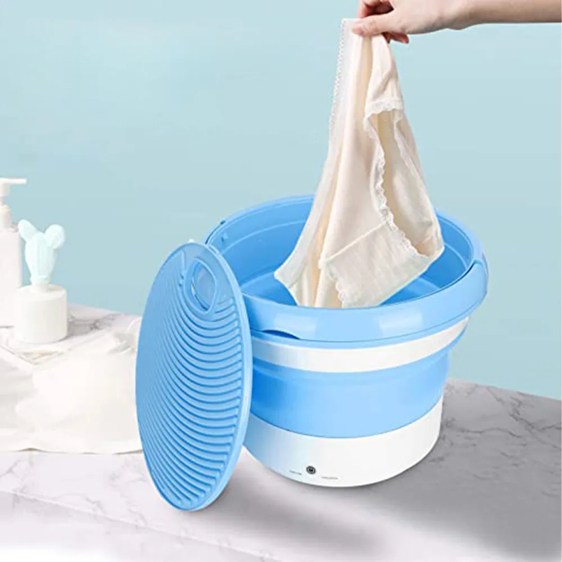 person wearing grey knit sweater