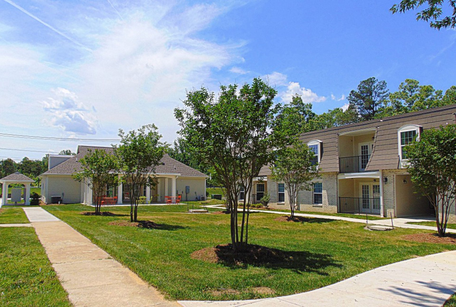 Courtyard Commons affordable housing rehabilitation project in Jamestown NC