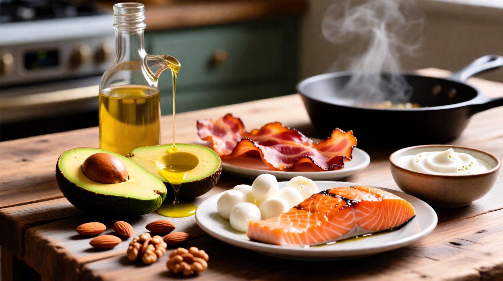 poached egg with vegetables and tomatoes on blue plate
