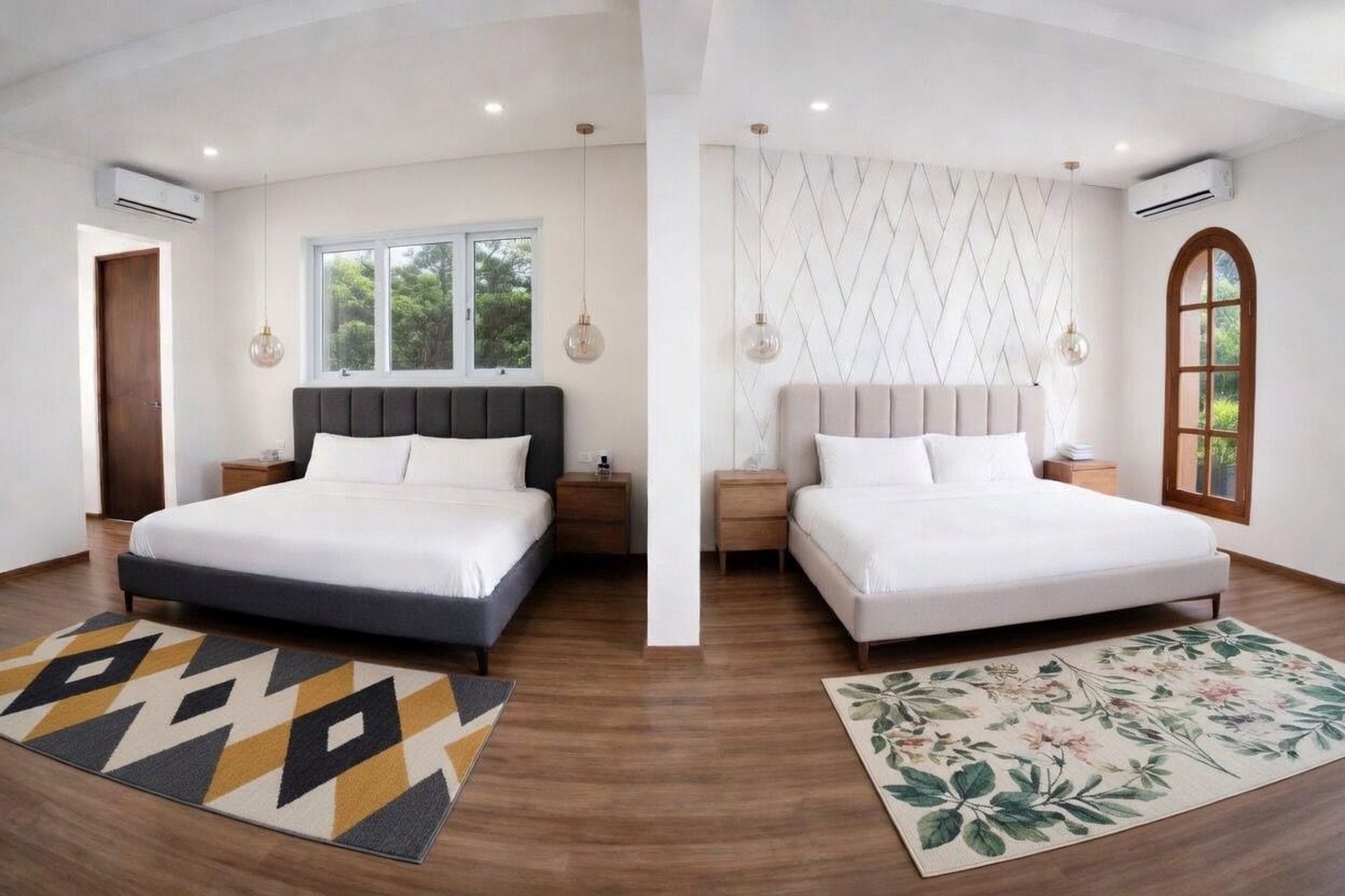 black and white bed linen