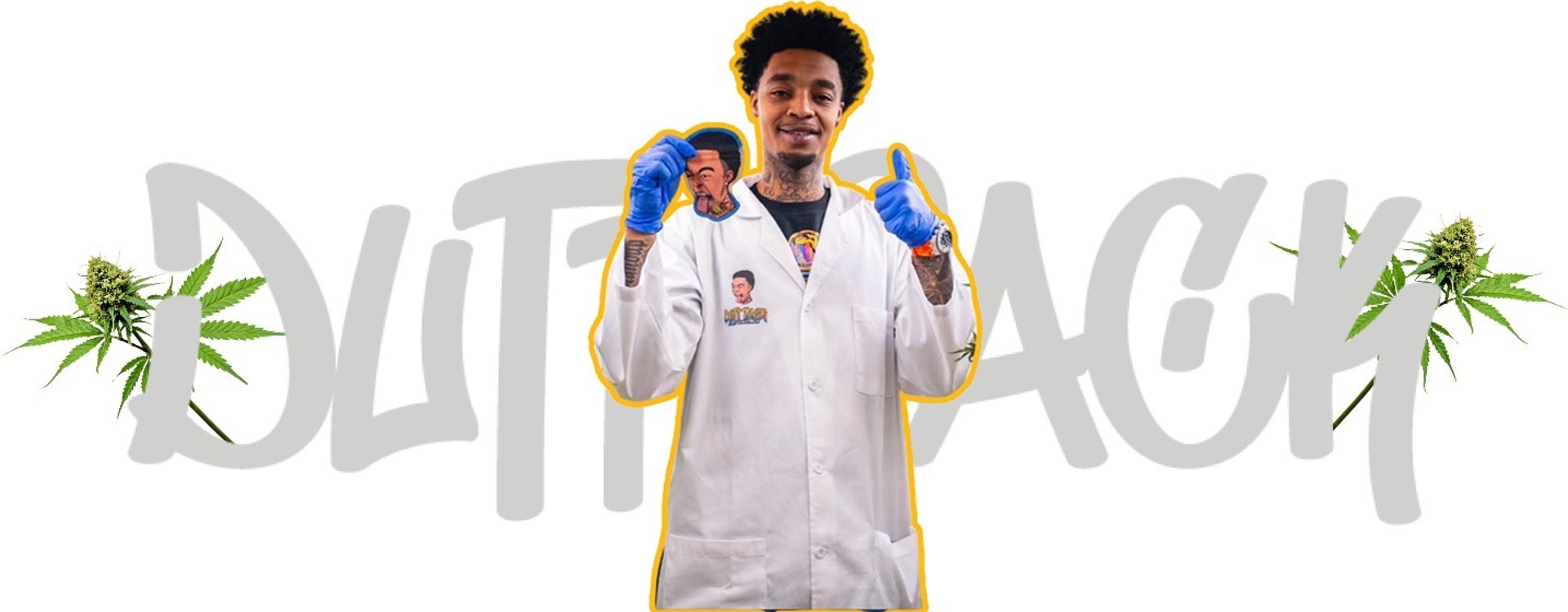 woman holding dried flower