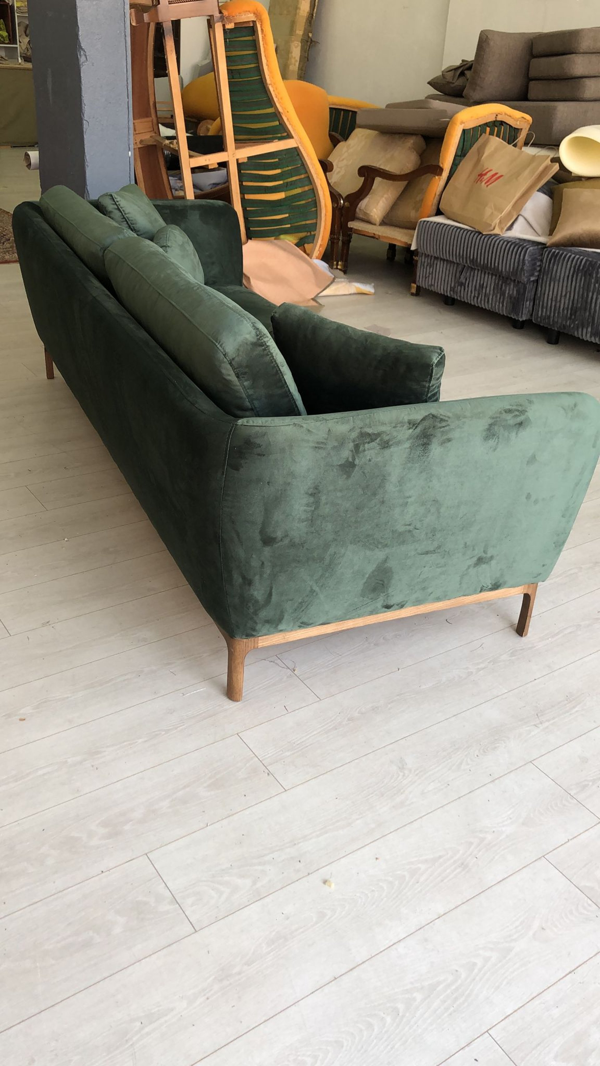 woman wearing yellow long-sleeved dress under white clouds and blue sky during daytime