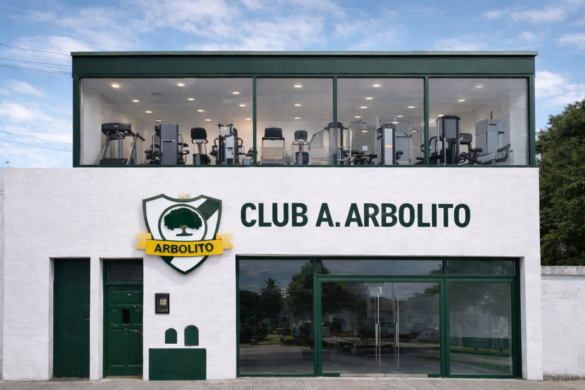 a green background with a lot of smoke