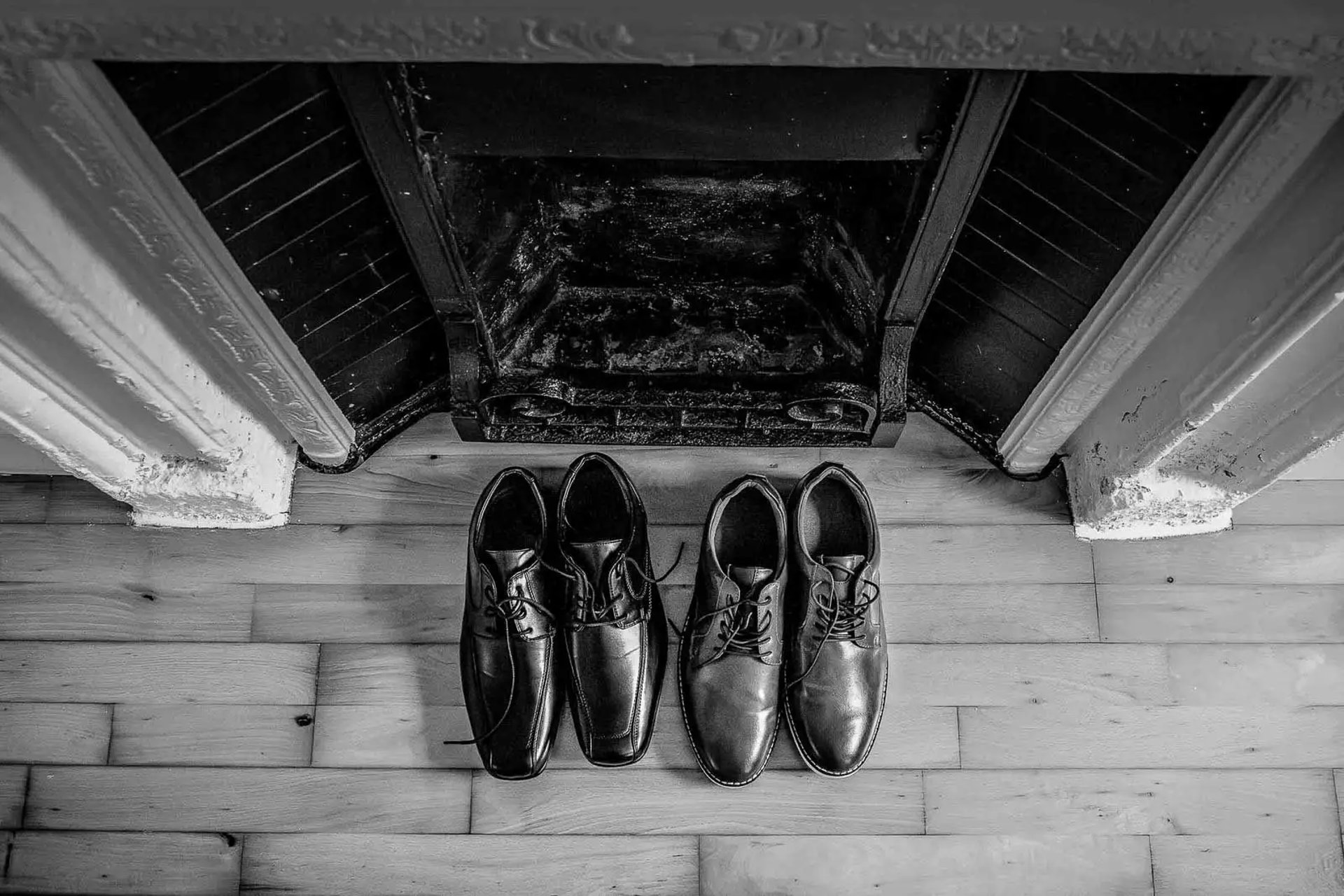 two grooms wedding shoes