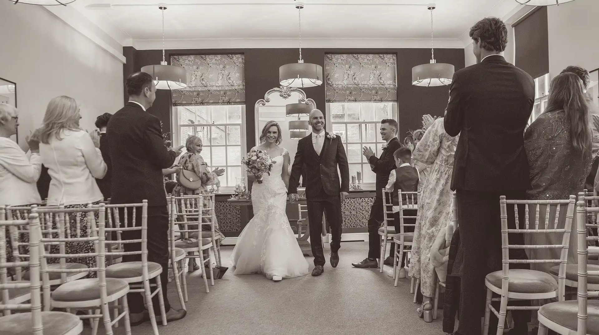 wedding couple in bury st edmunds registry office