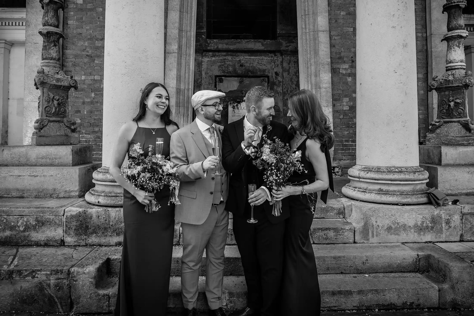 Chris and Mason outside of The Asylum Chapel Peckham