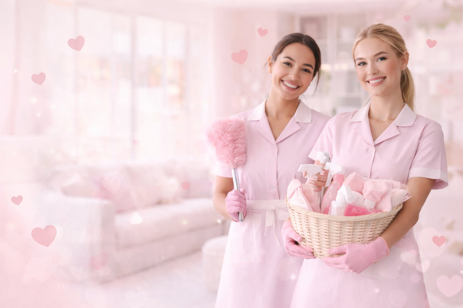 utility man standing in scissor platform cleaning glass window