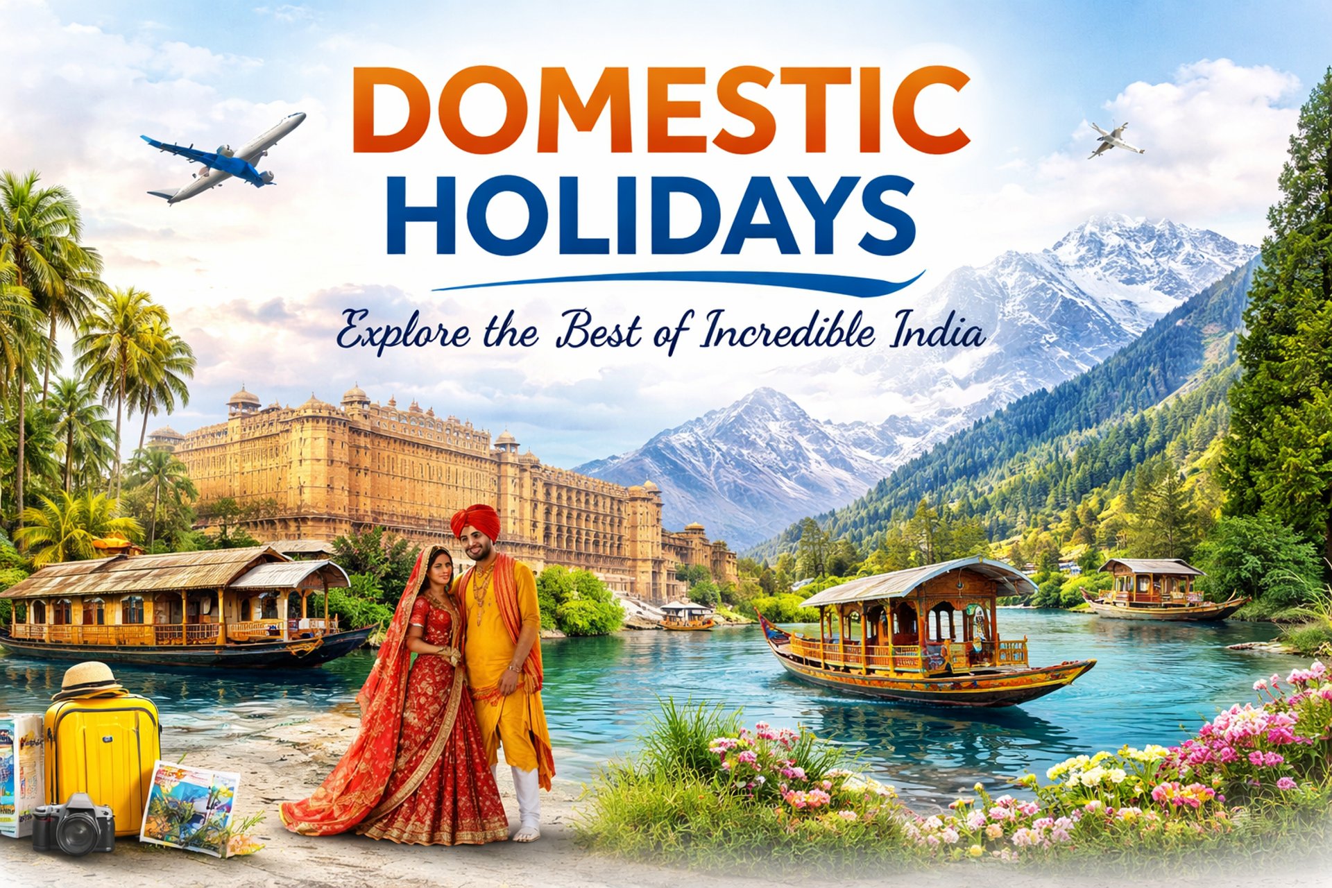 two person riding cable car