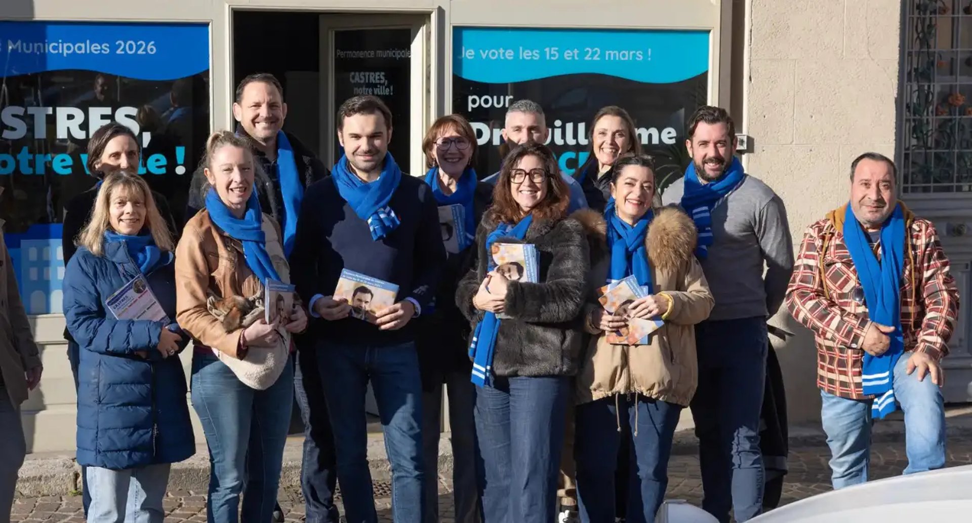 Élection municipale Castres ⏐ Guillaume ARCESE avec son équipe de campagne