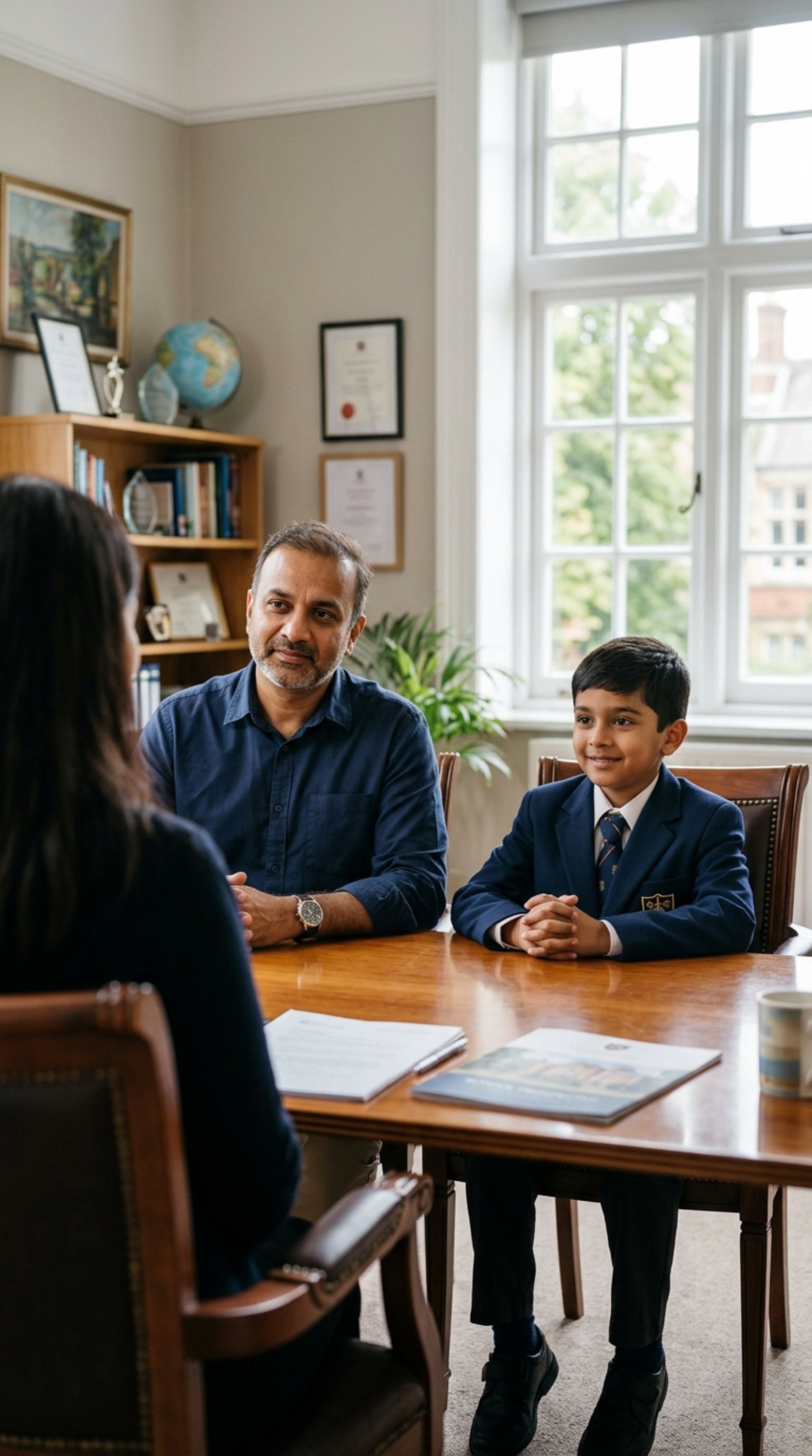 Parents swing their happy son between them outdoors