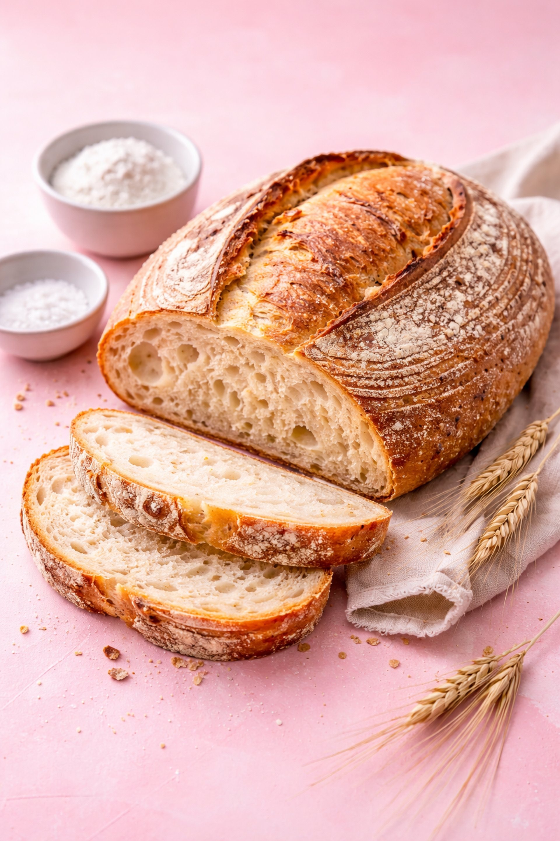 brown bread on black table