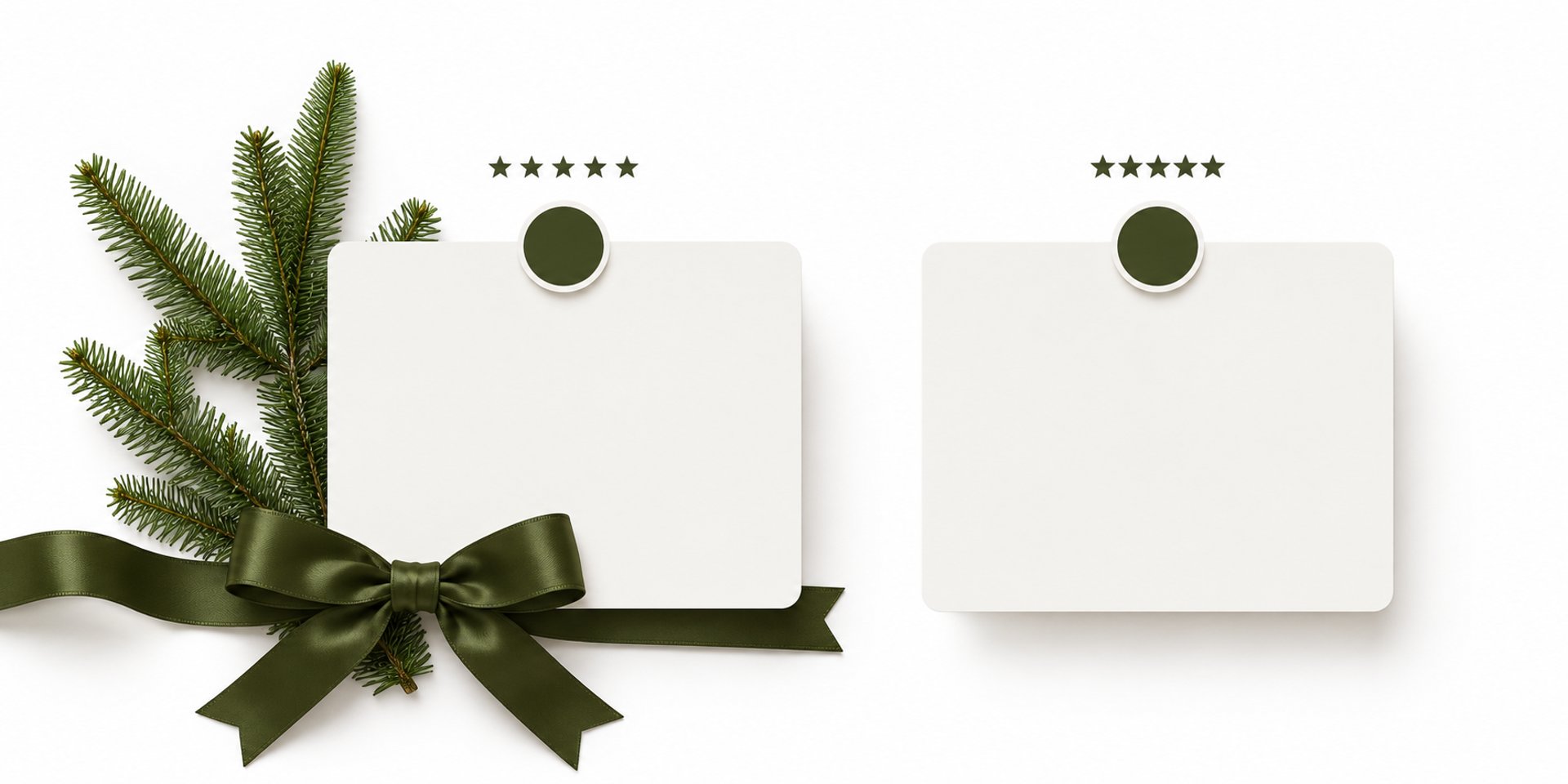 photo of white and red gift box