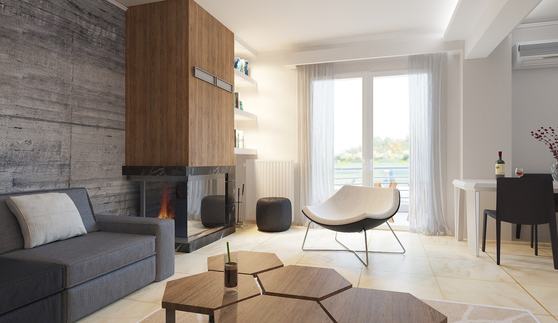 vacant brown fabric sofa