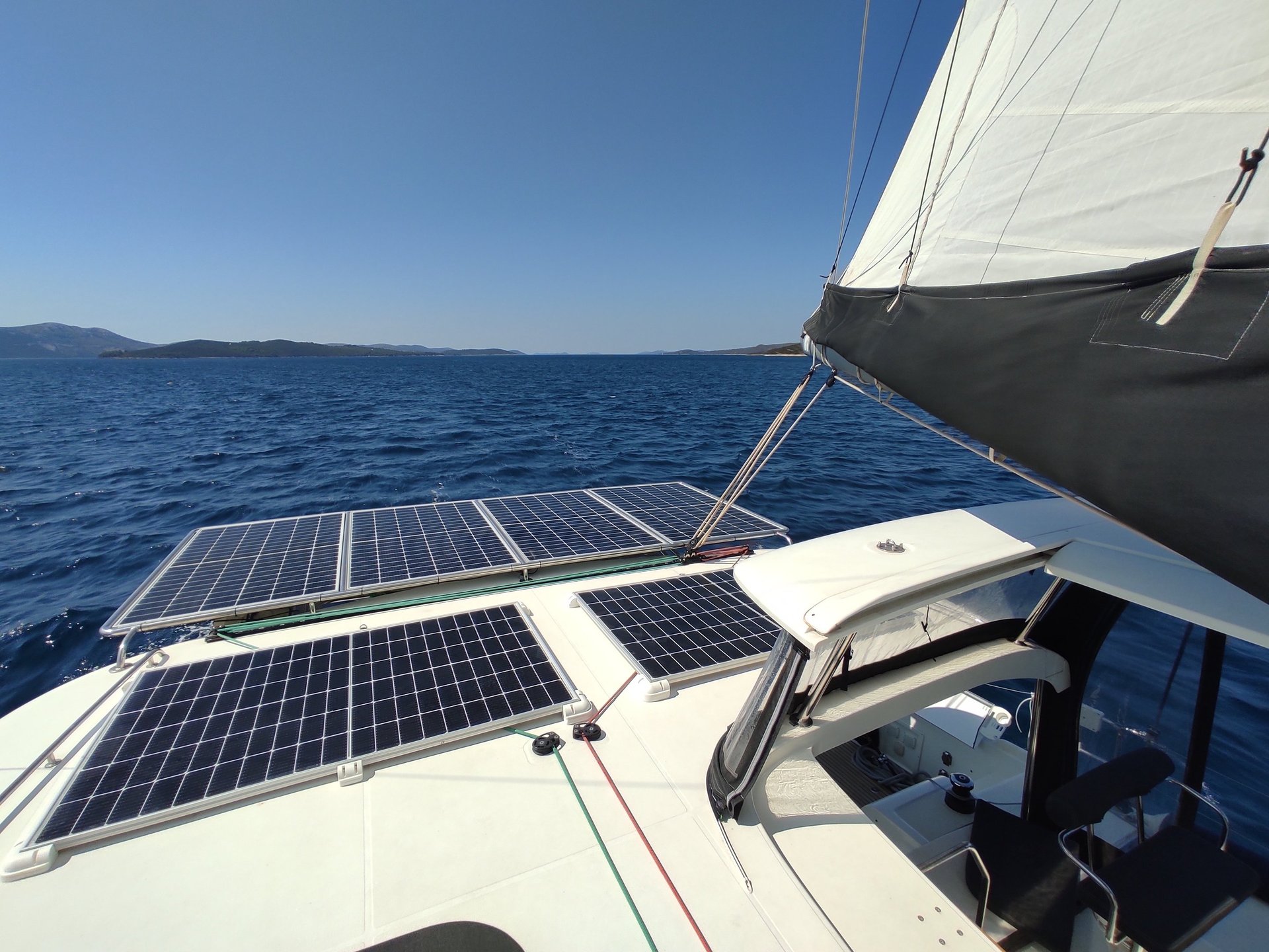 solar panels on a roof
