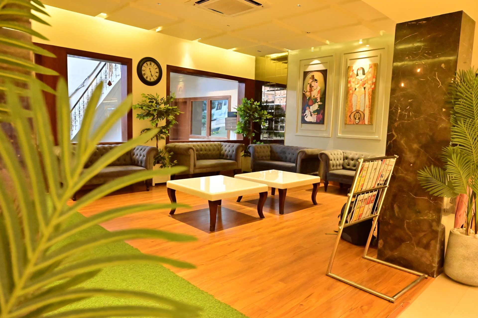 black blue and yellow textile