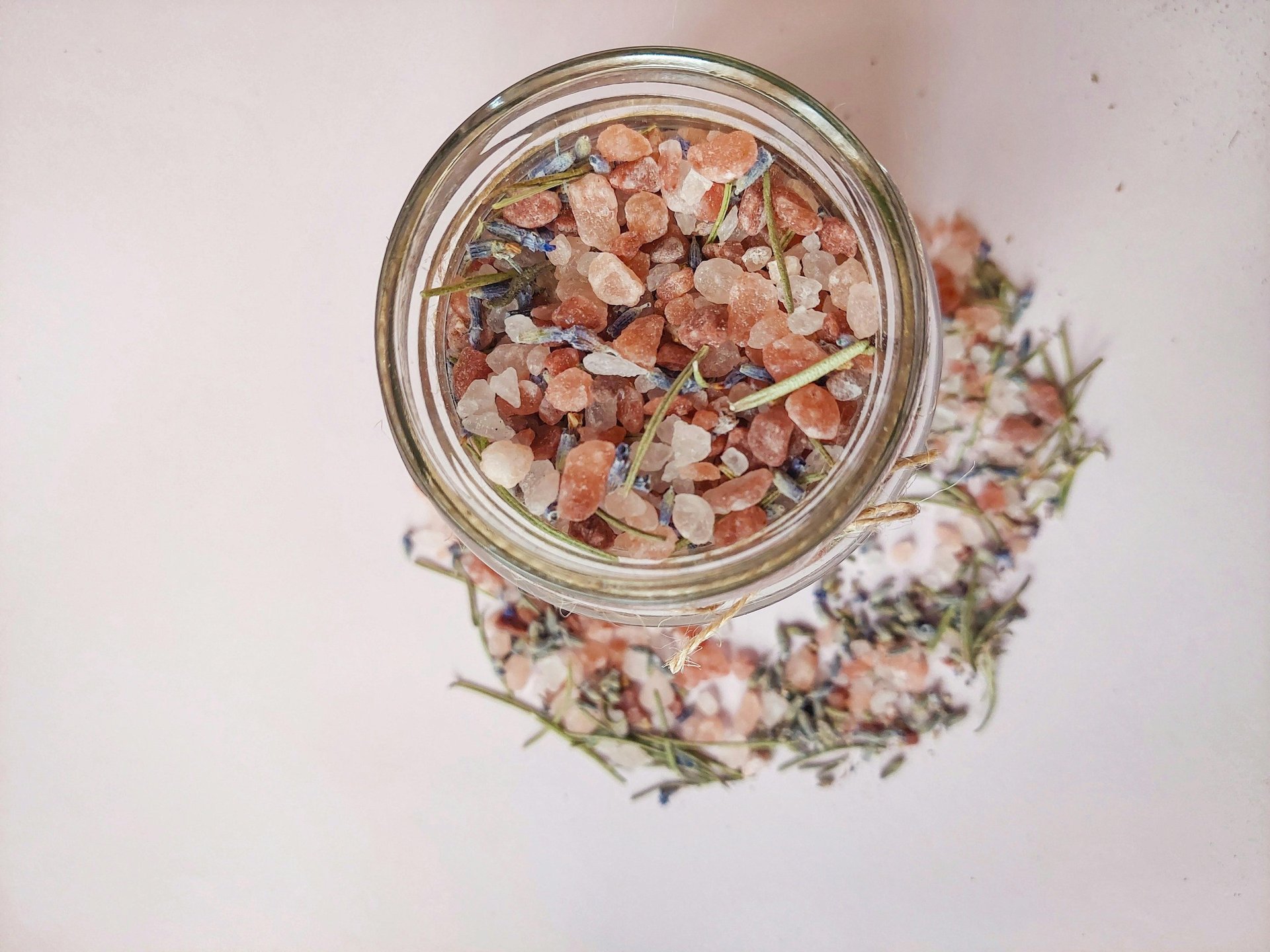 pink and white round candle