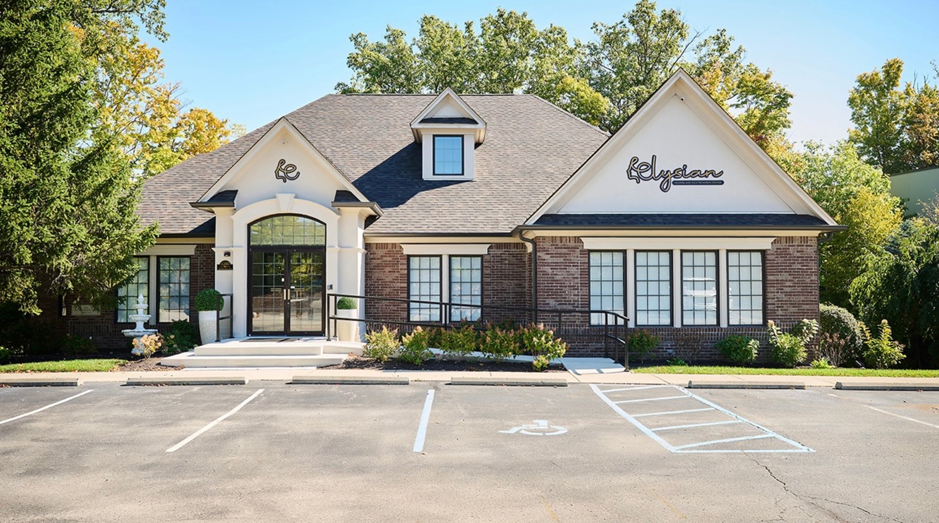 a tall building in a city