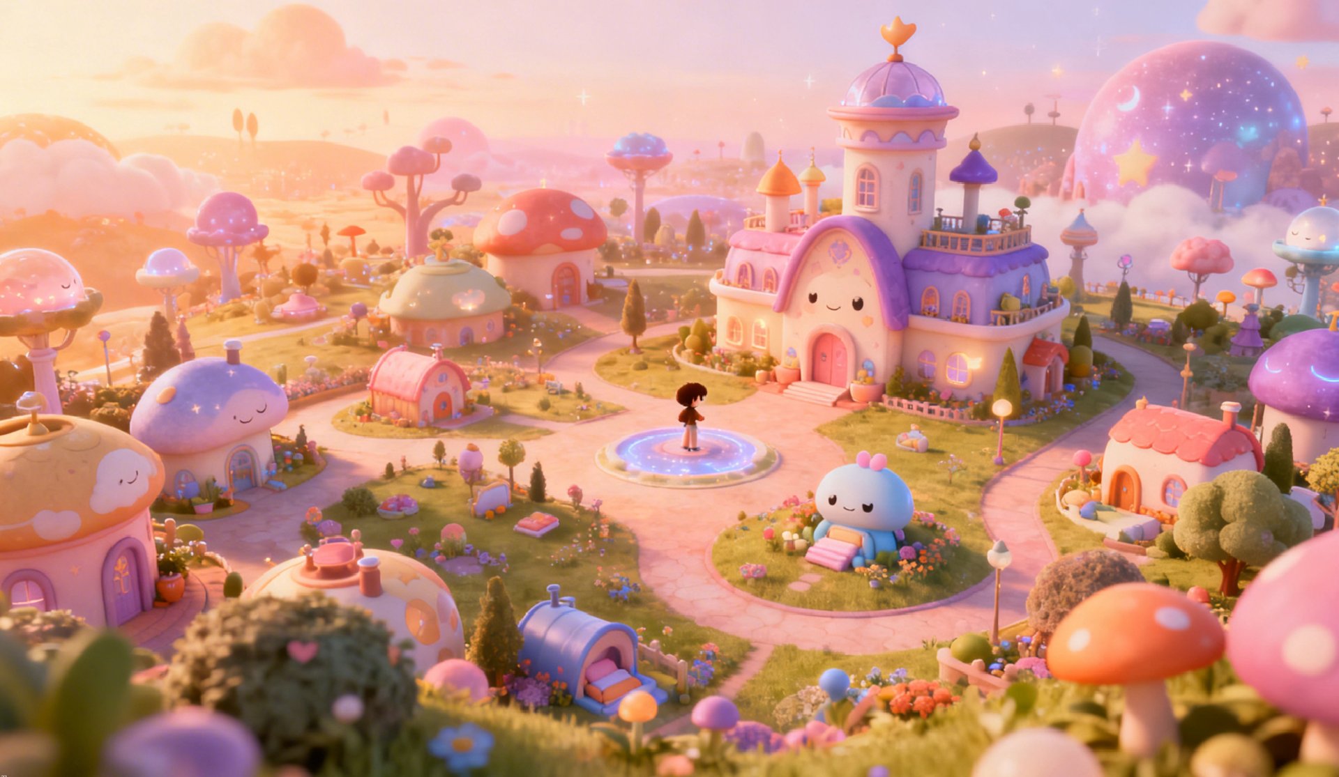 pink and orange paints