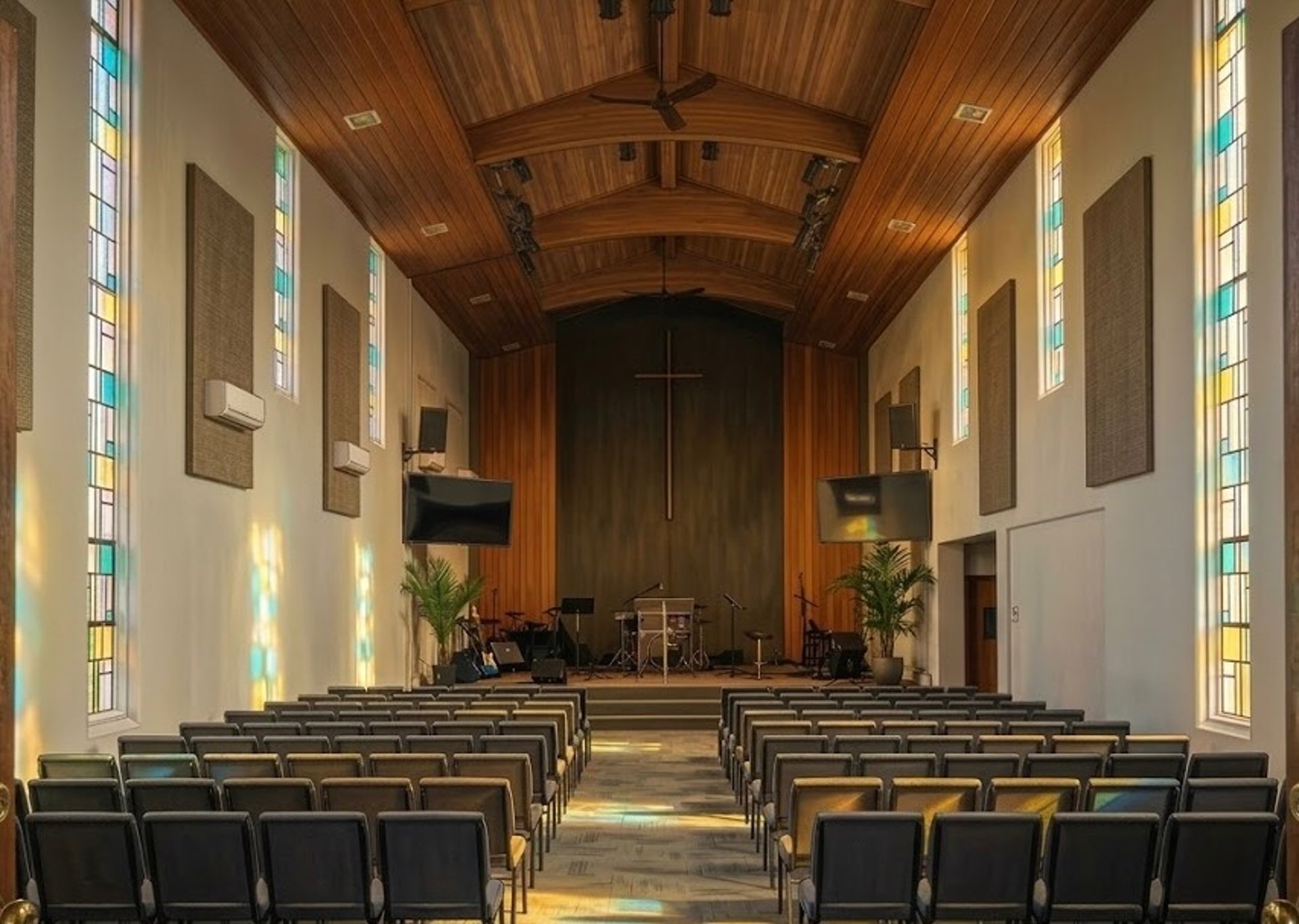 white and red concrete cathedral