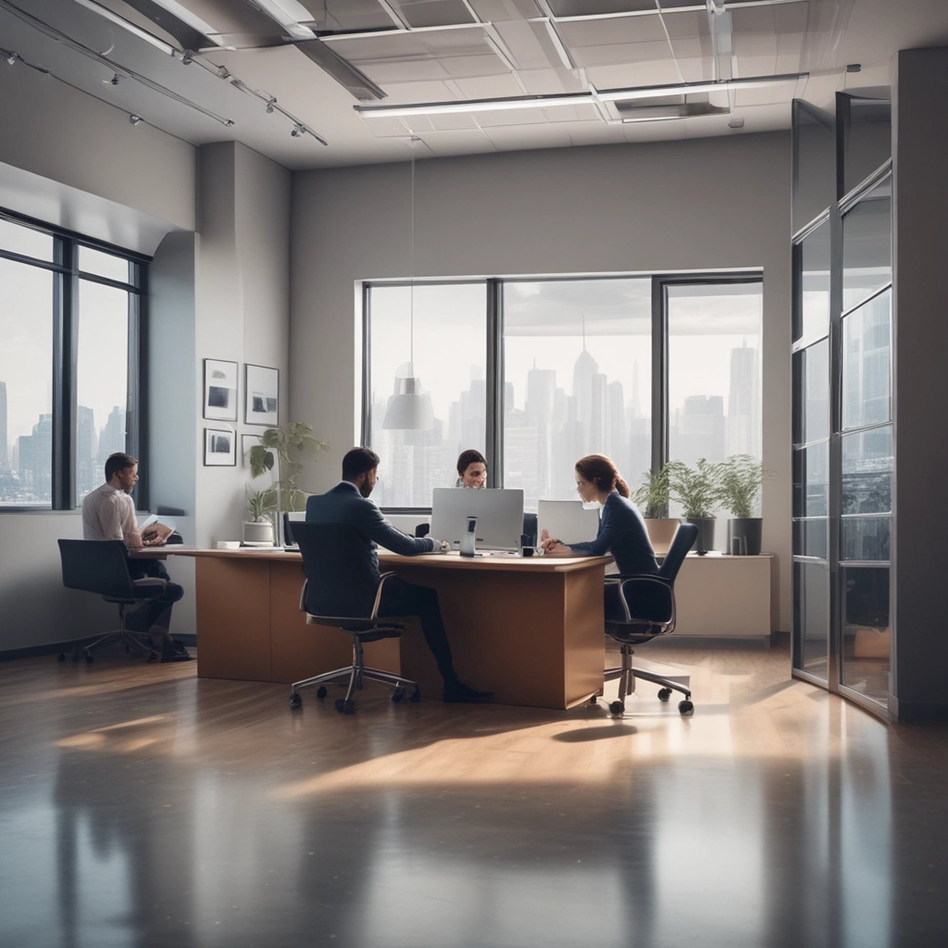 gray computer monitor