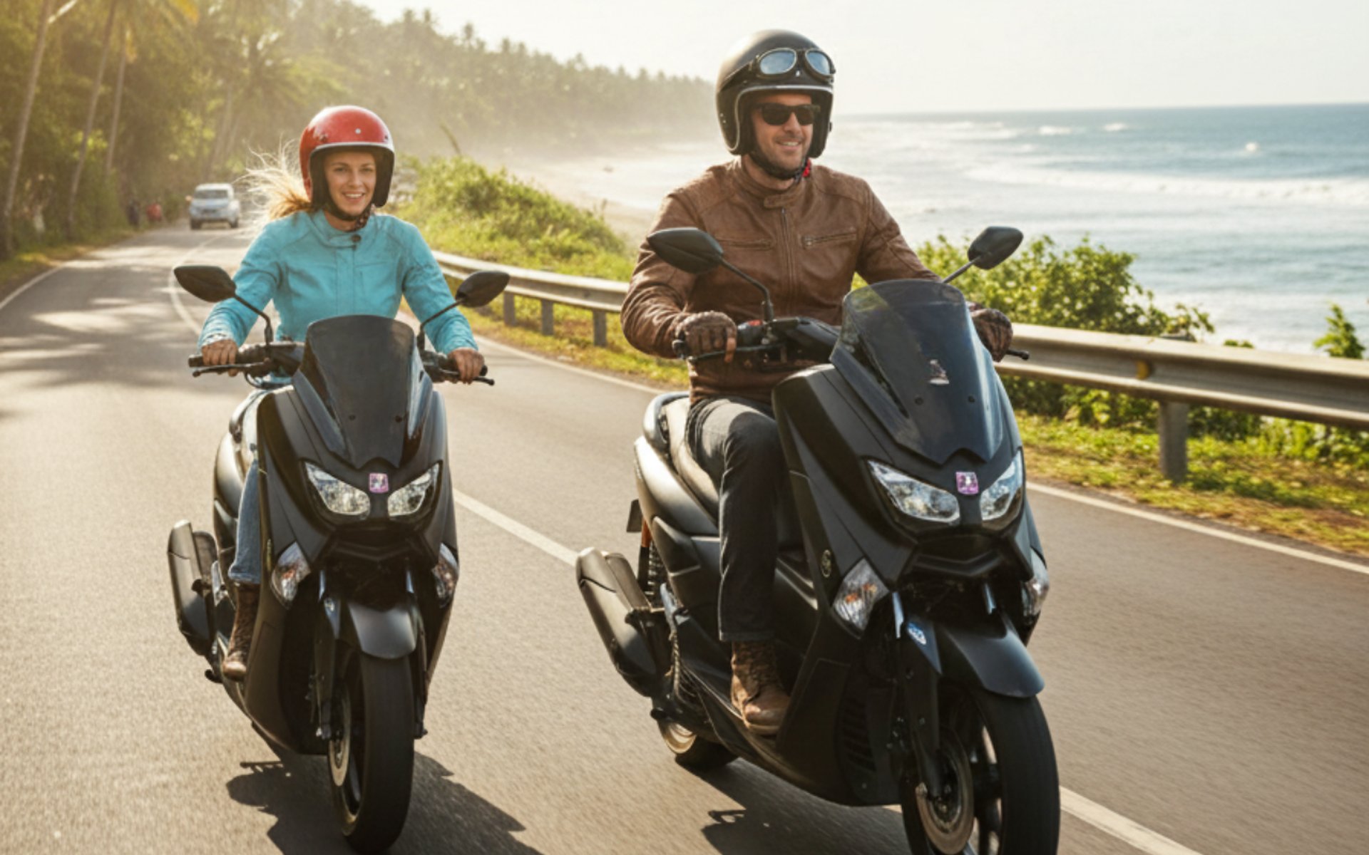 an abstract photo of a curved building with a blue sky in the background