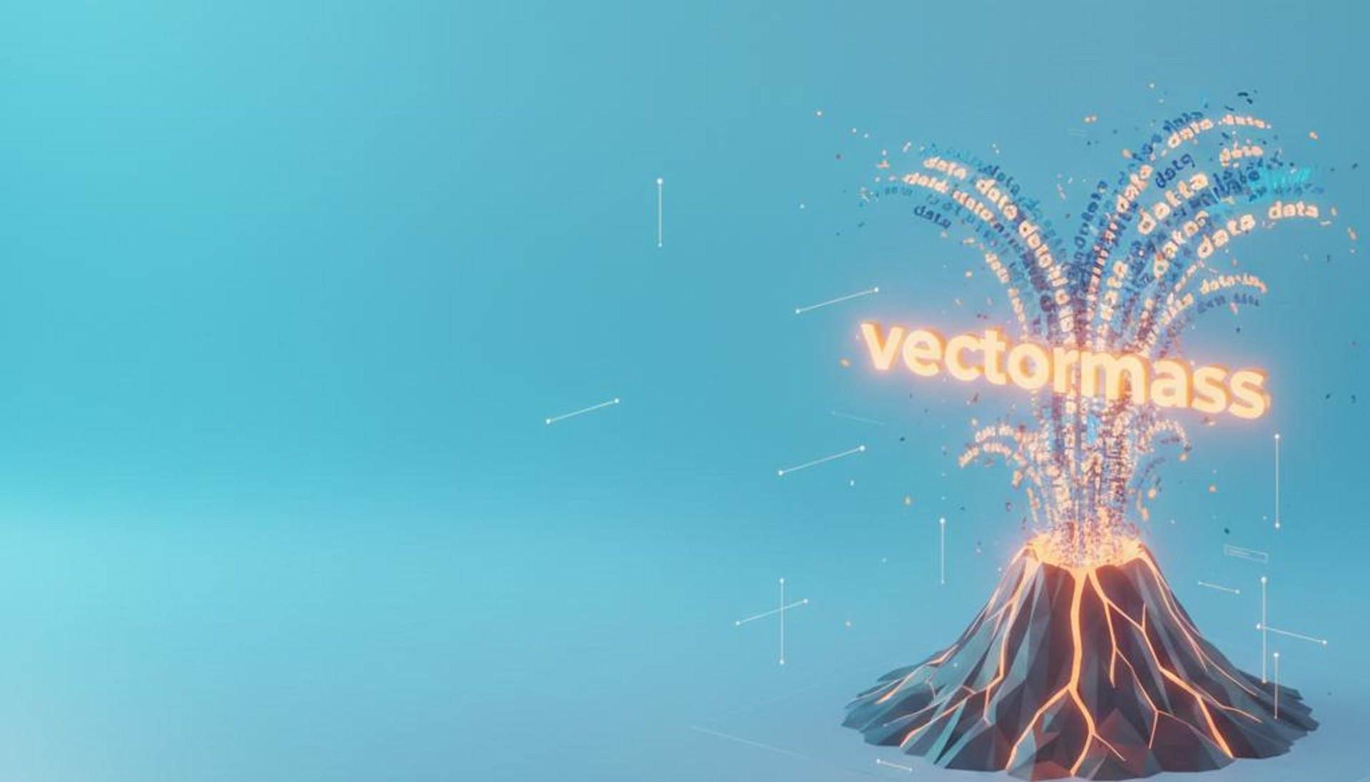 "VectorMass platform dashboard showing organized big data sets and analytics for business growth."