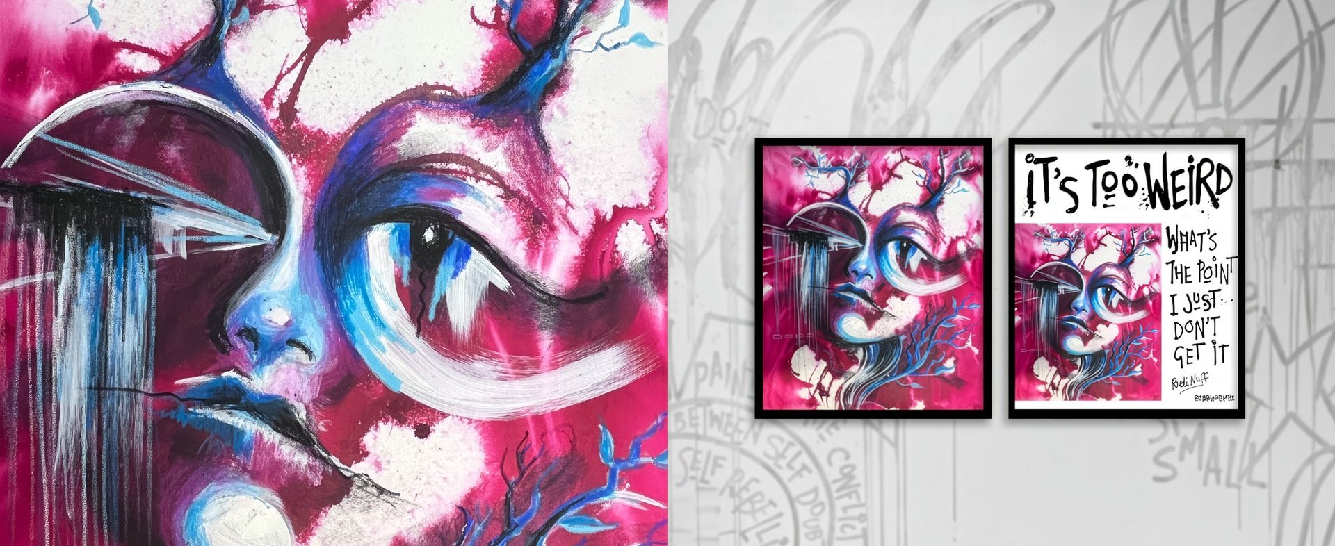 an abstract photo of a curved building with a blue sky in the background