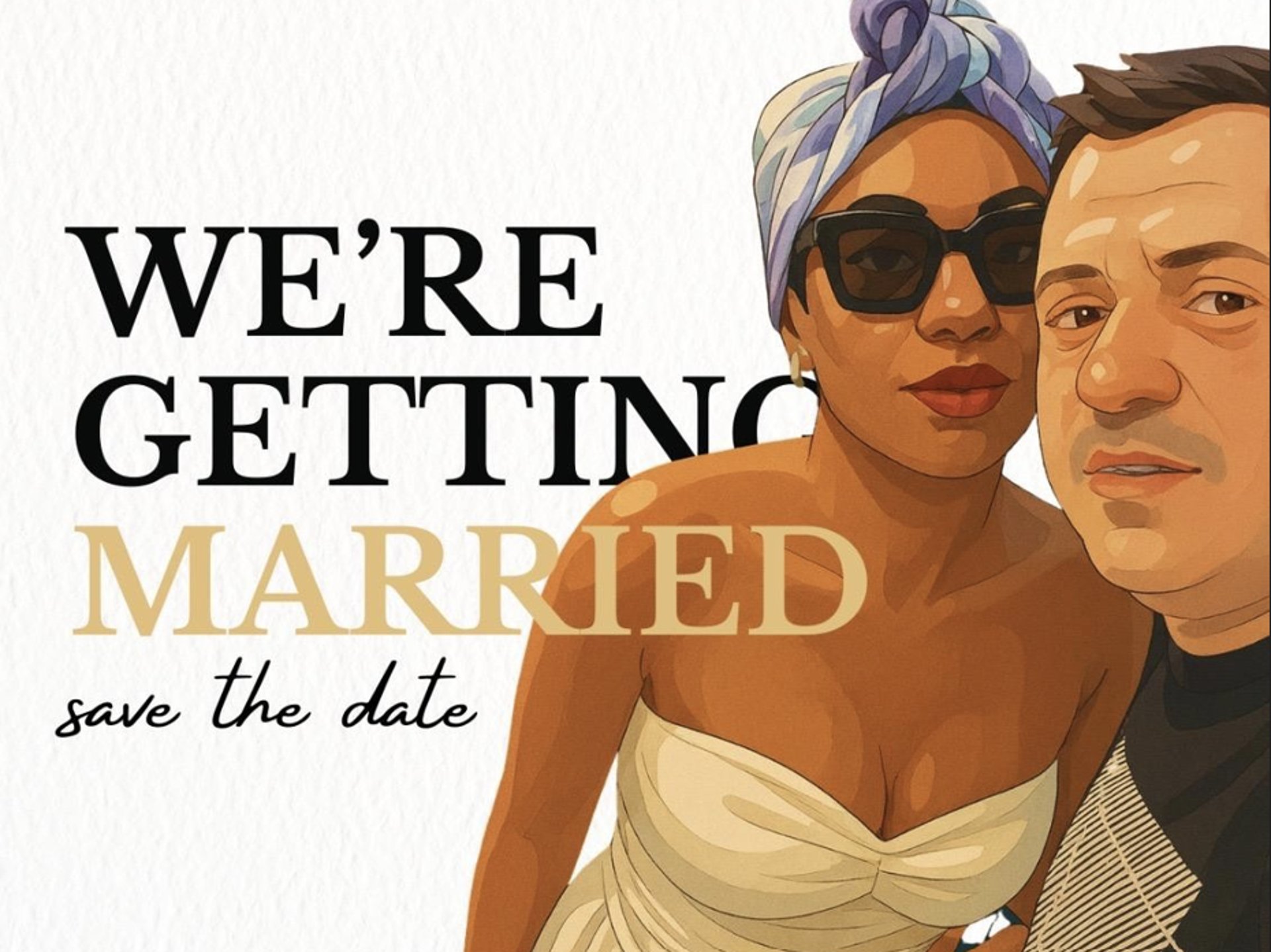 couple wearing silver-colored rings