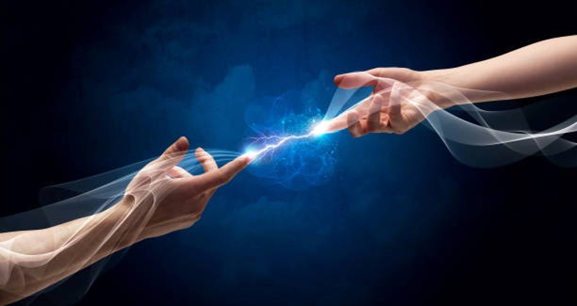 an abstract photo of a curved building with a blue sky in the background